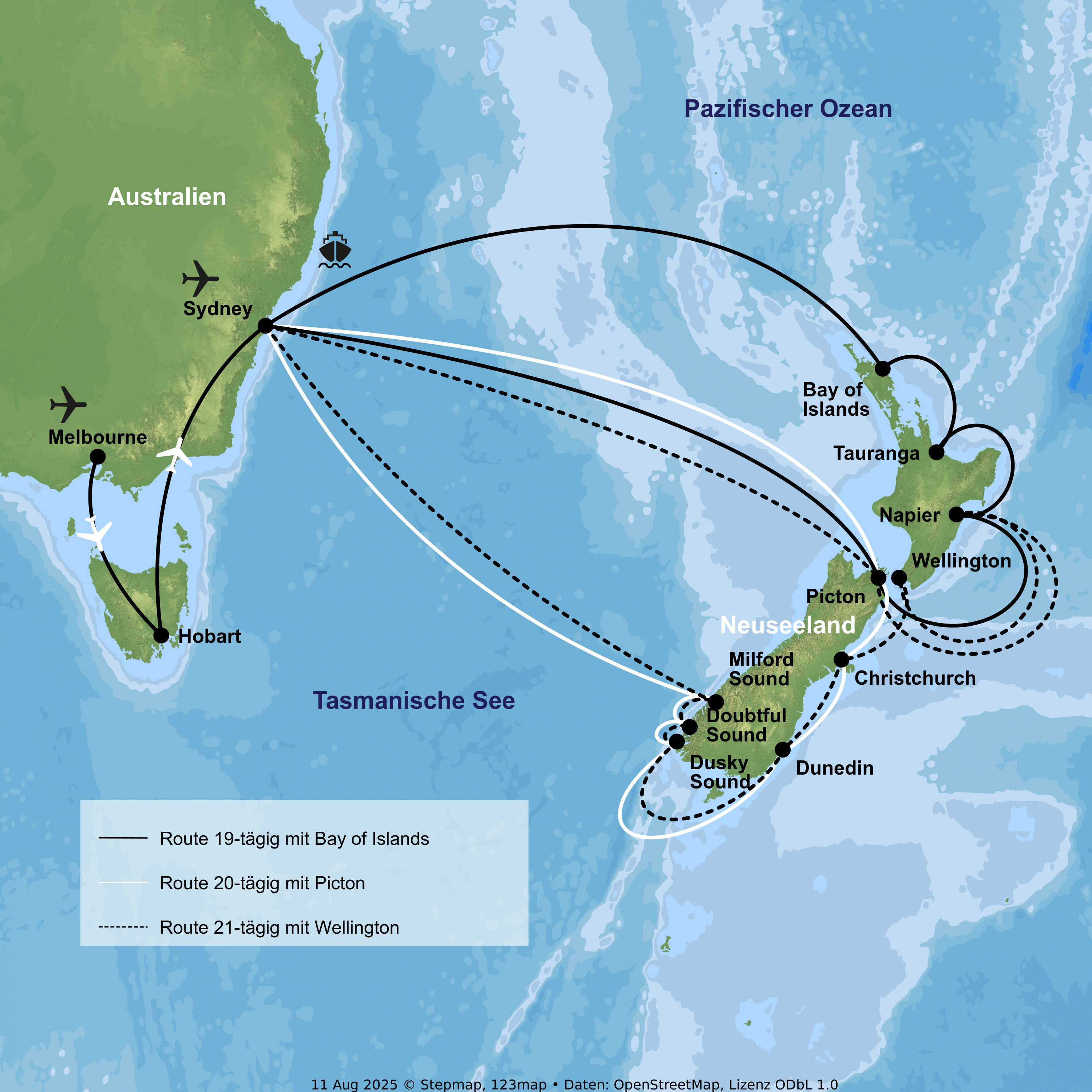 Kreuzfahrt mit der Anthem of the Seas ab/an Sydney inkl. Australien- & Tasmanien-Rundreise