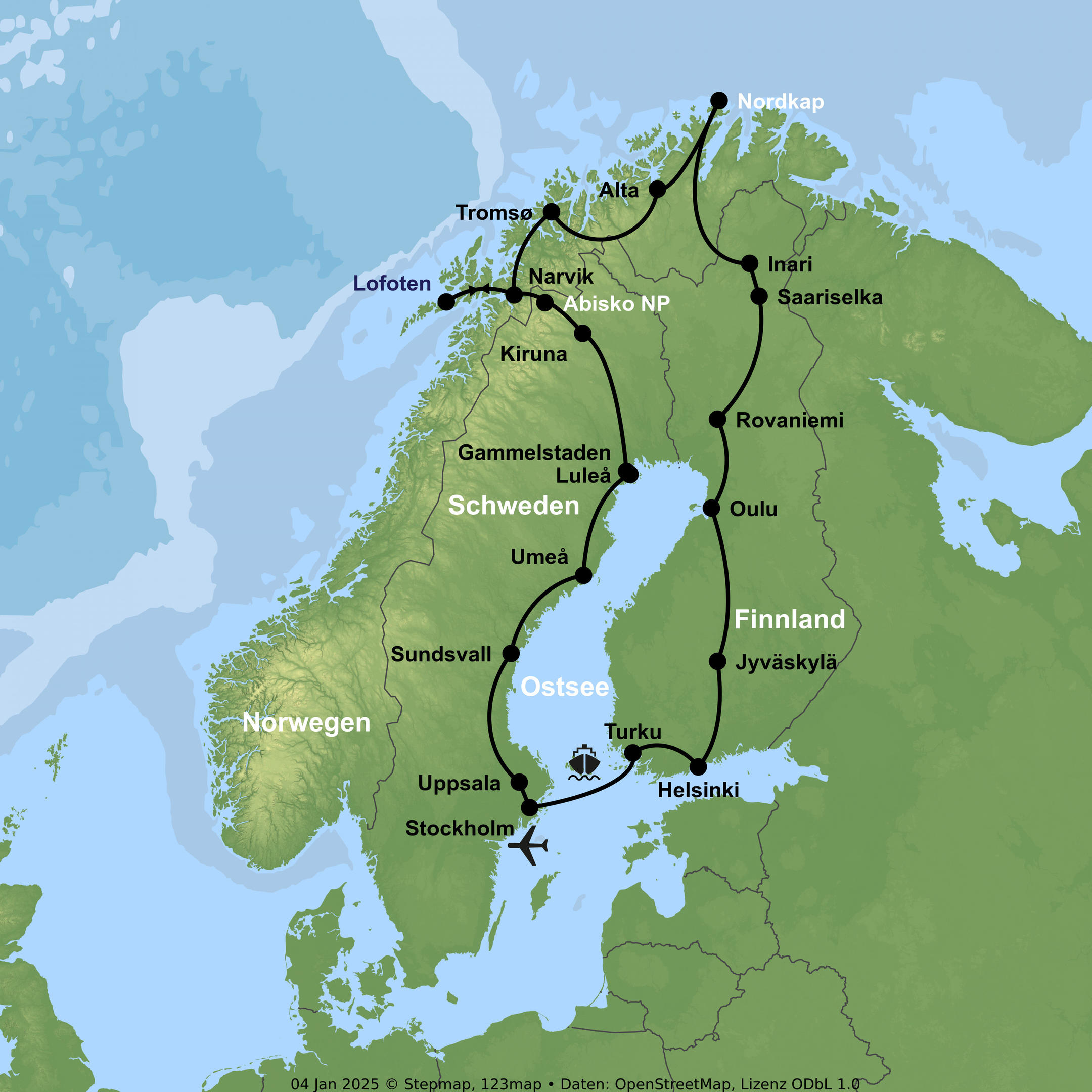 Mitternachtssonne, Fjorde und Geschichten des Nordens