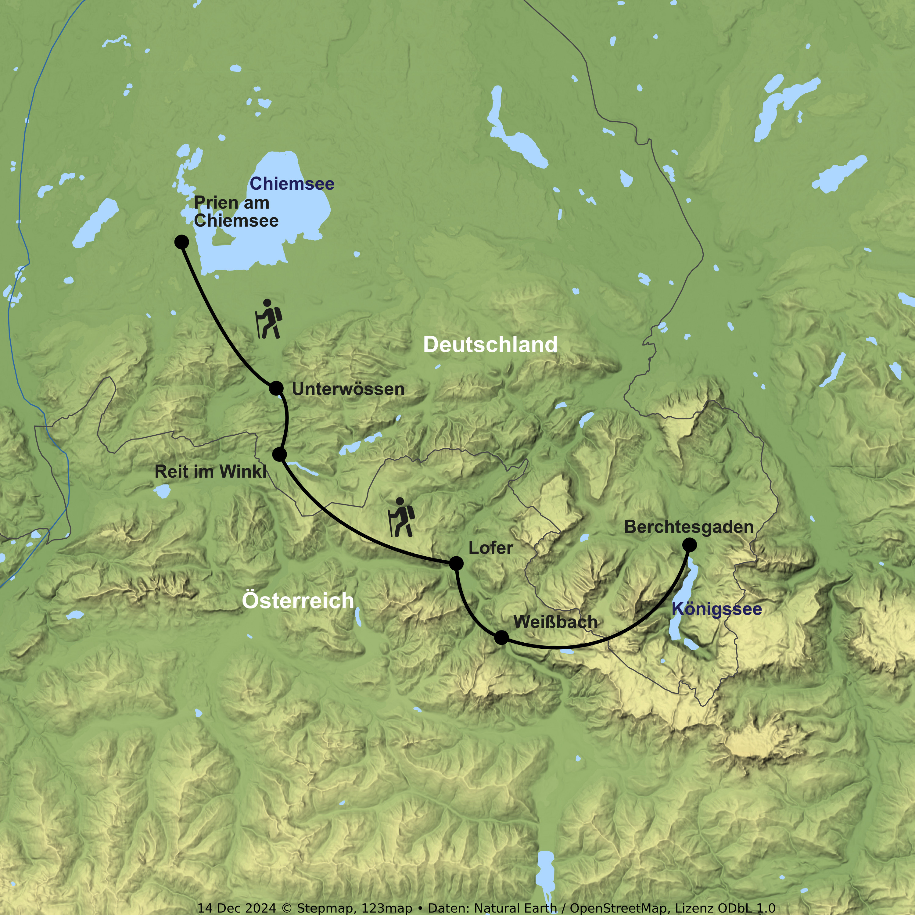 Wanderreise vom Königssee bis zum Chiemsee