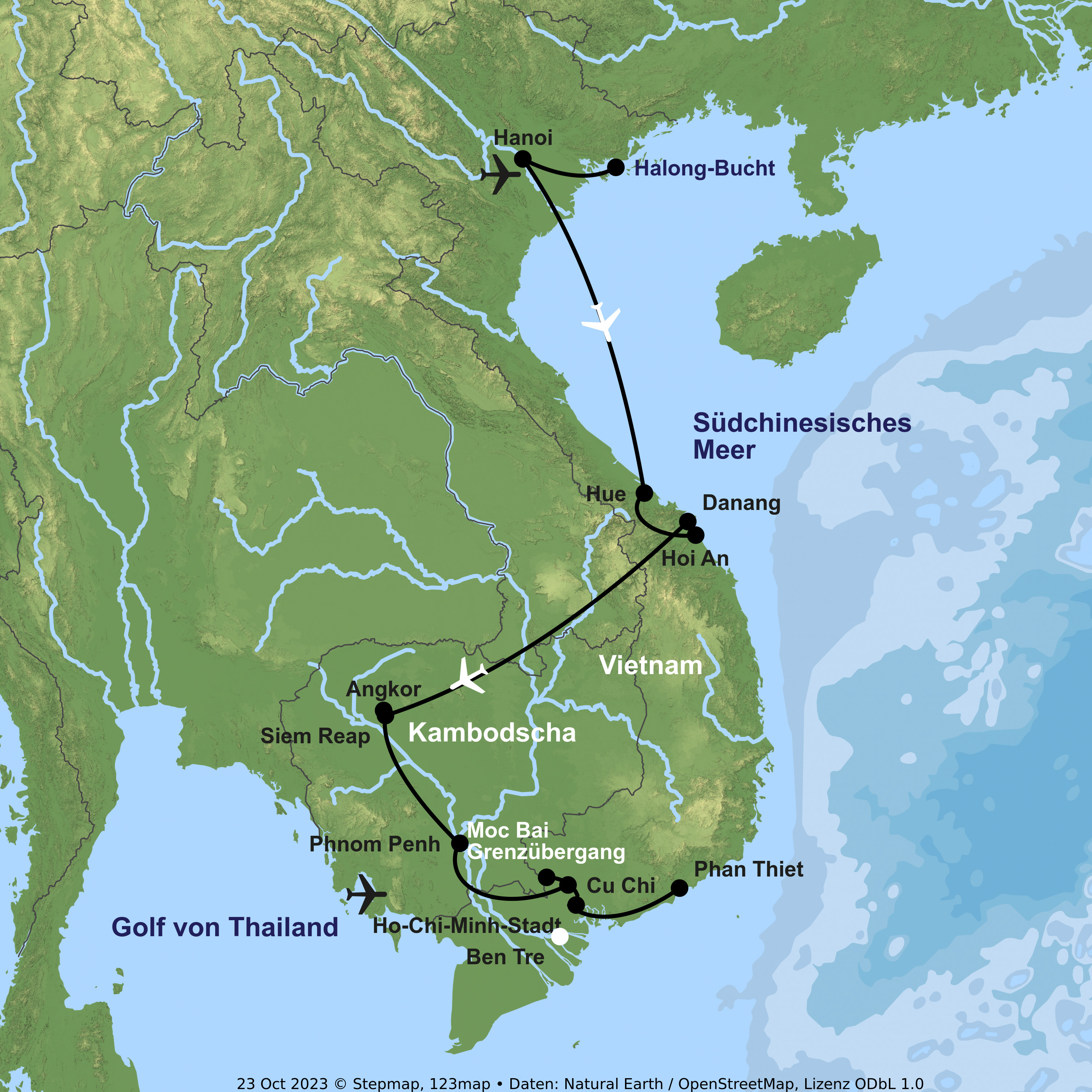 Von den Tempeln Angkors an die Strände von Phan Thiet