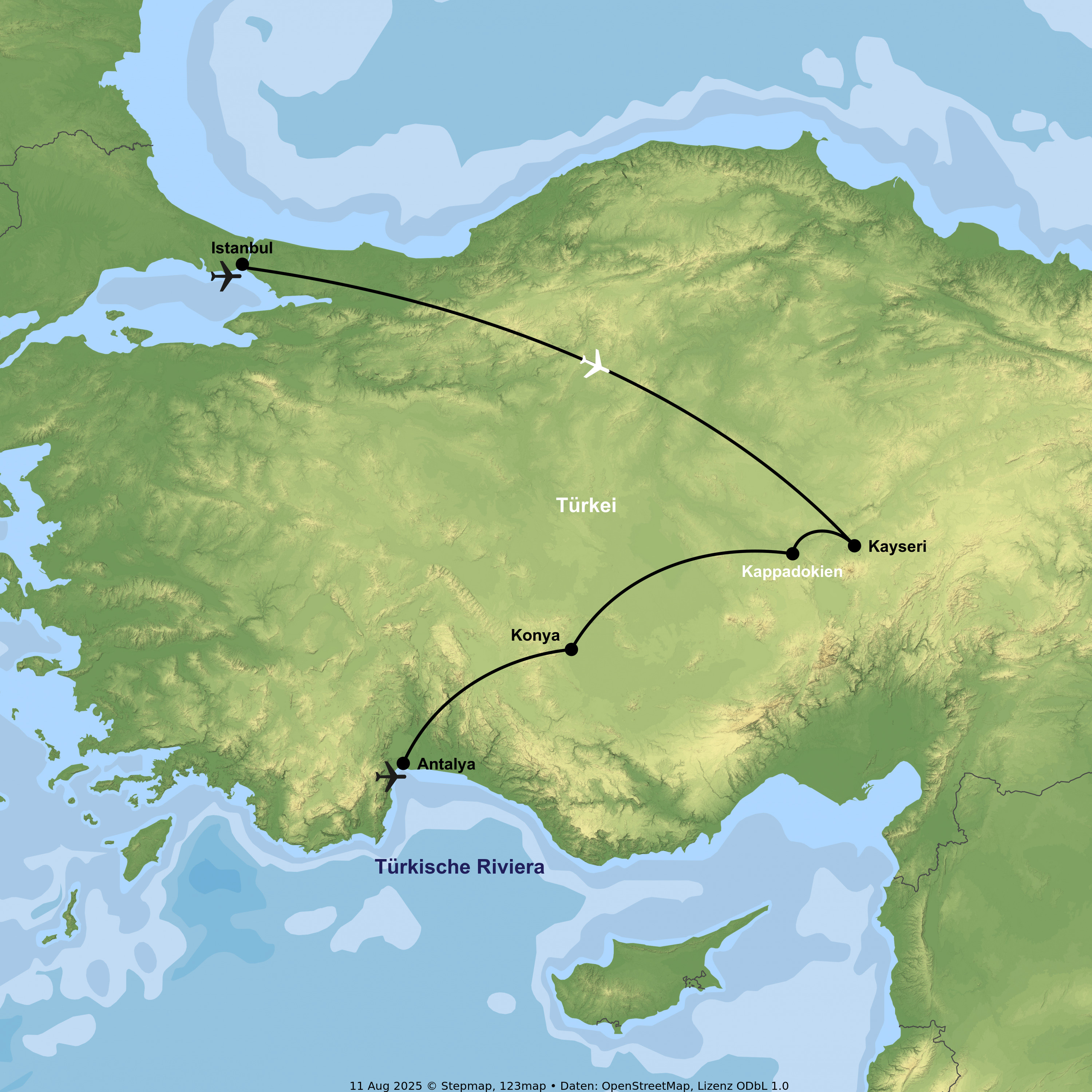 Vom Bosporus zu den Tuffsteinwundern Kappadokiens