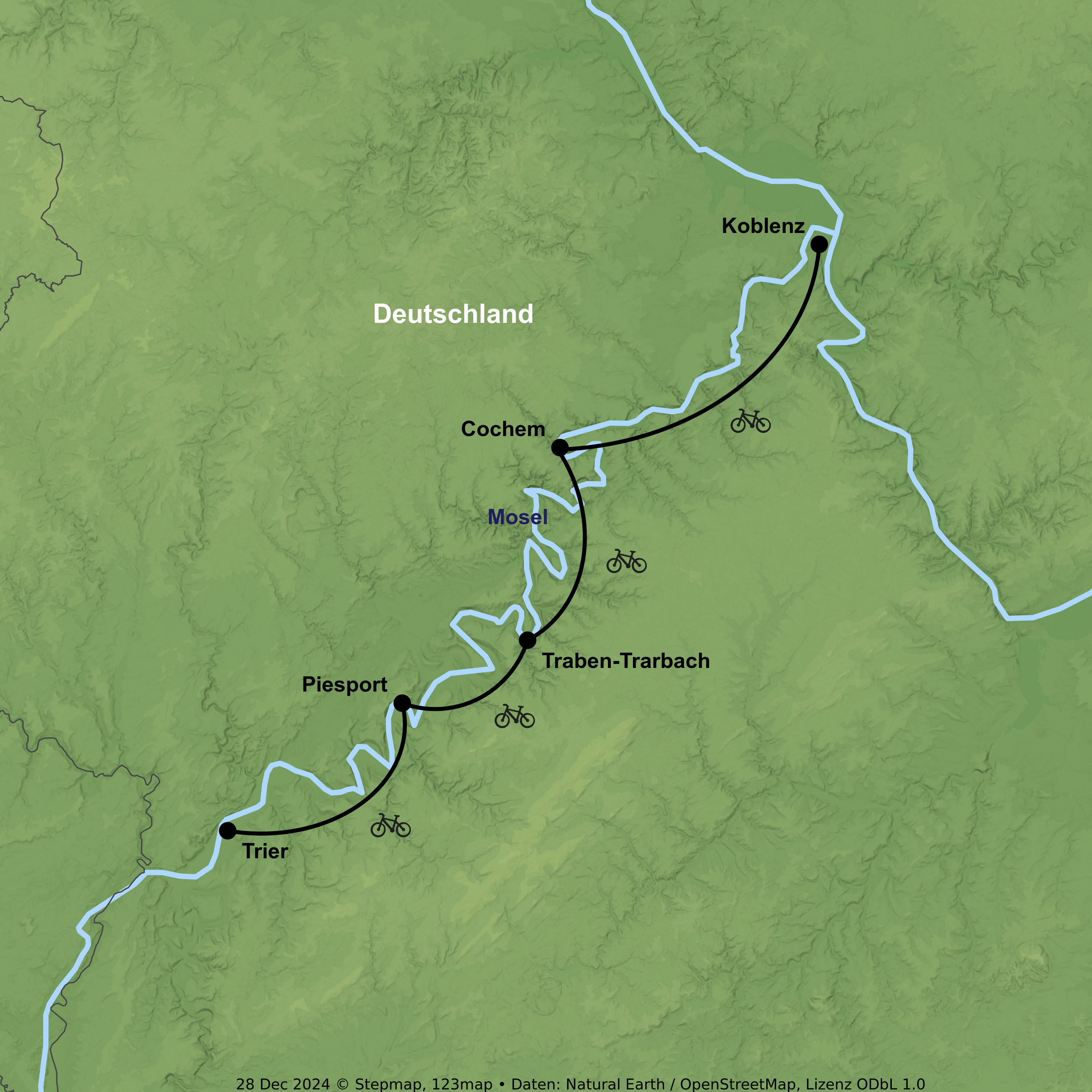Radreise von Trier bis Koblenz