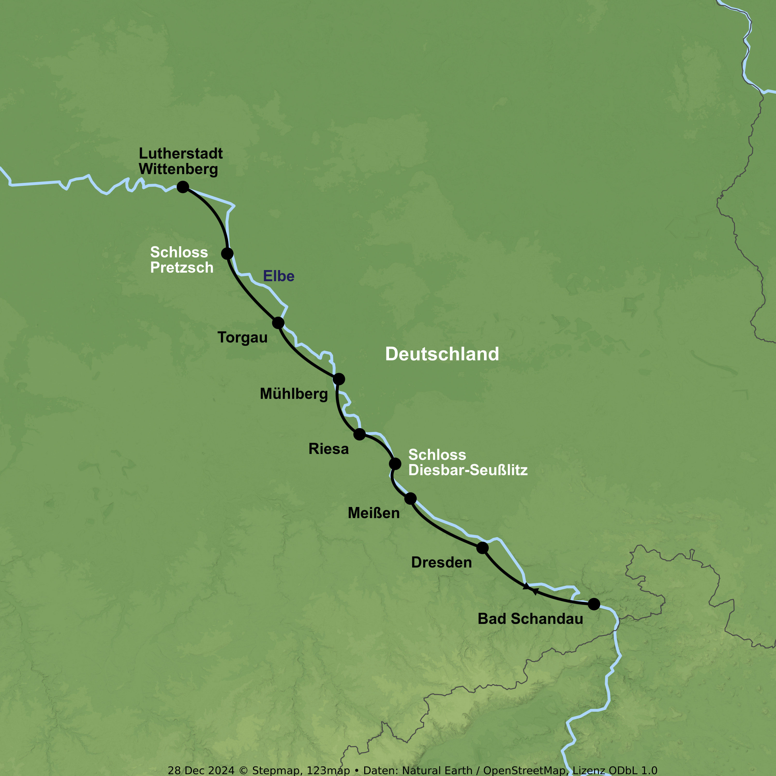 Genussradeln zwischen Dresden und Wittenberg