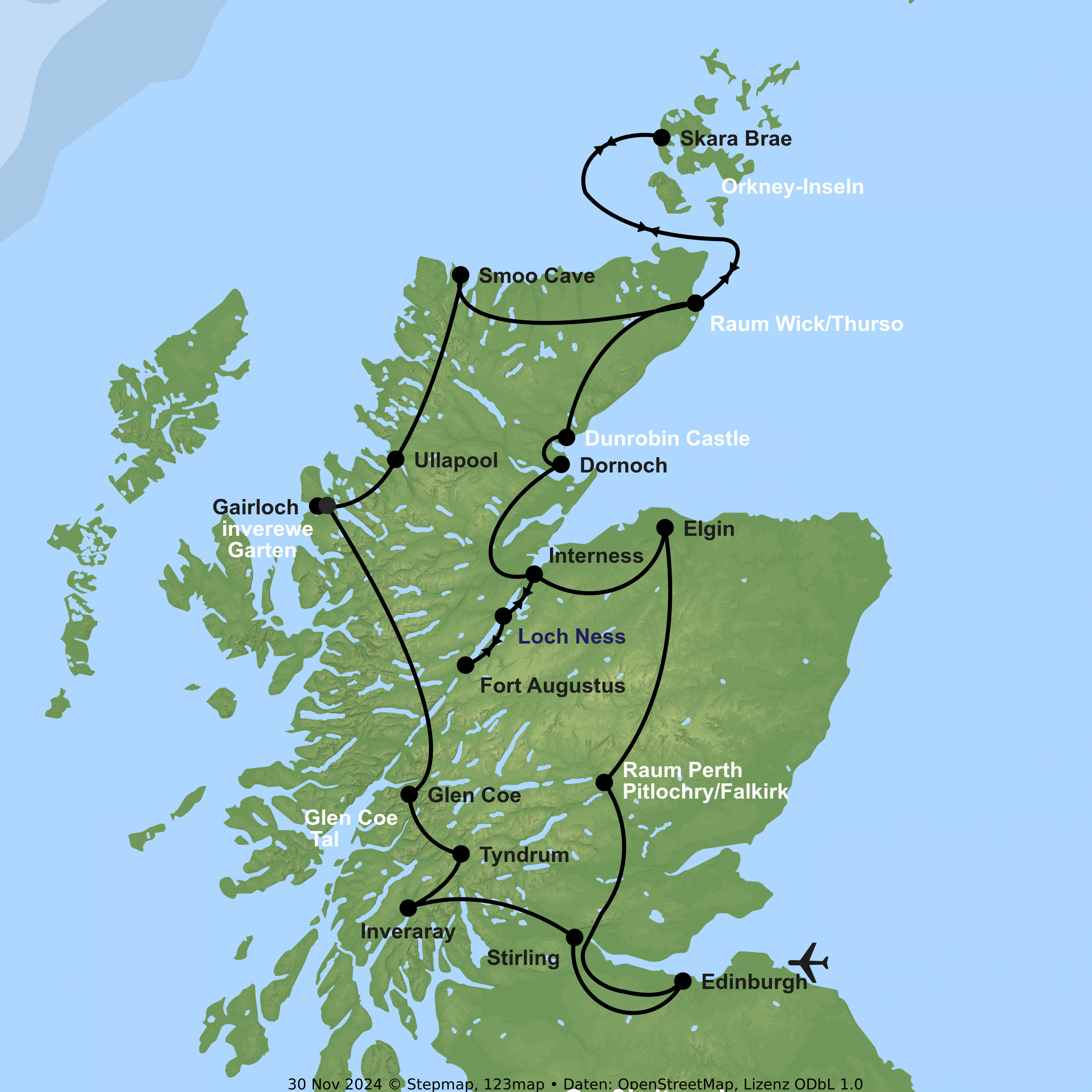 Burgen, Highlands & Mythen erleben