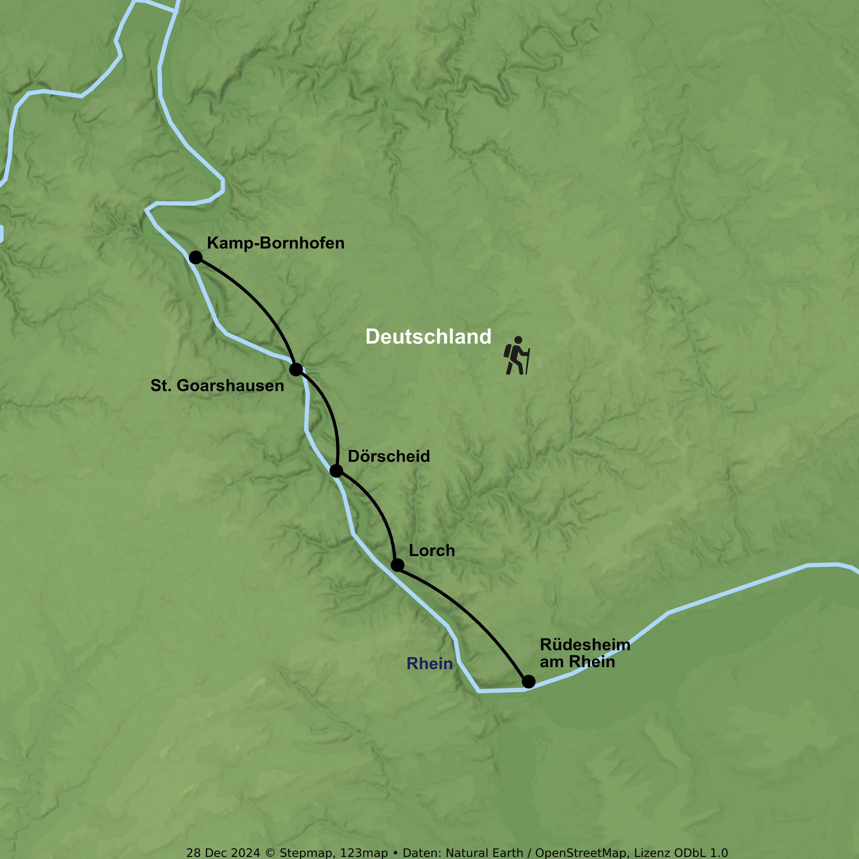 Wanderurlaub von Rüdesheim bis Kamp-Bornhofen