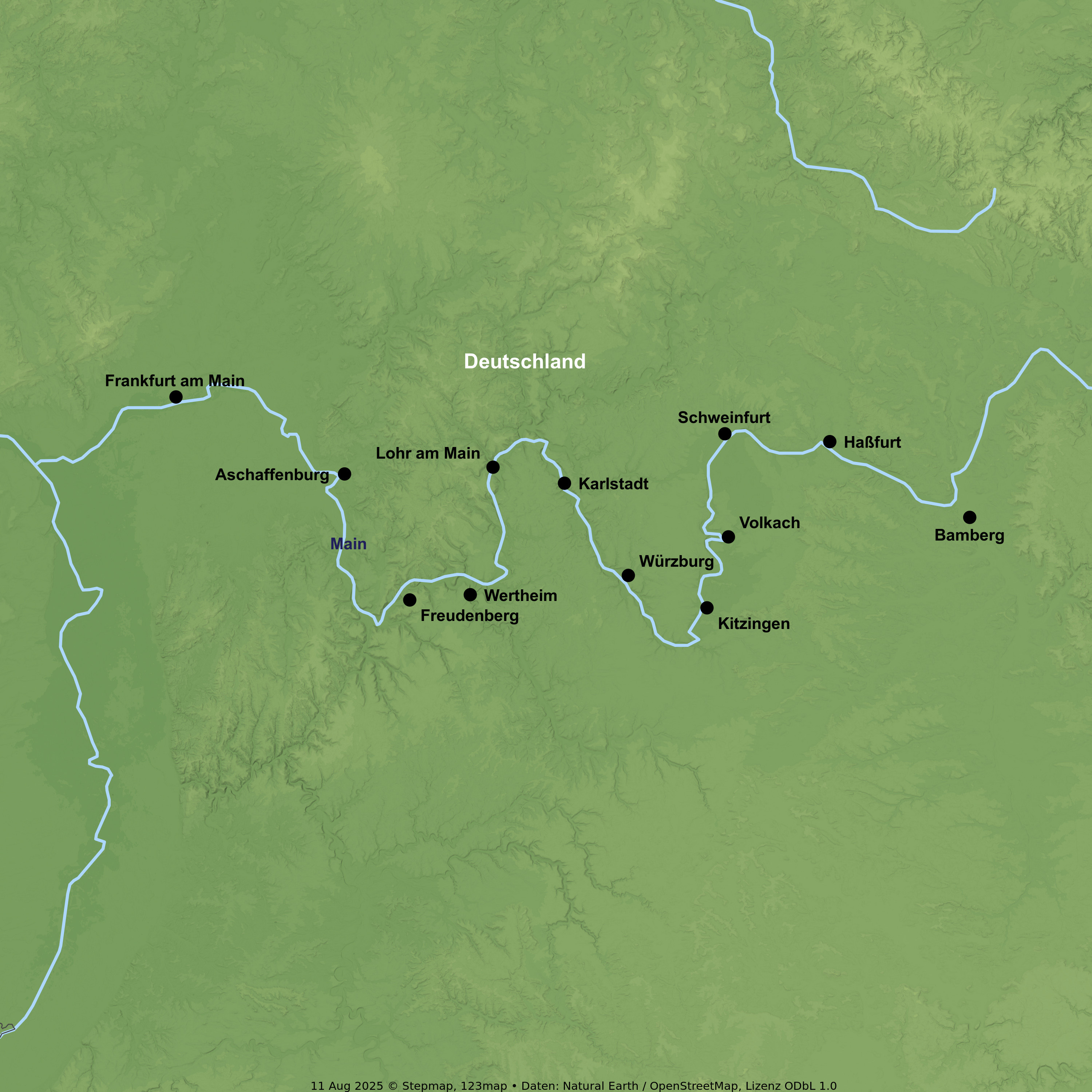 Rad & Schiff Flusskreuzfahrt mit MS Casavona ab Bamberg/an Frankfurt am Main