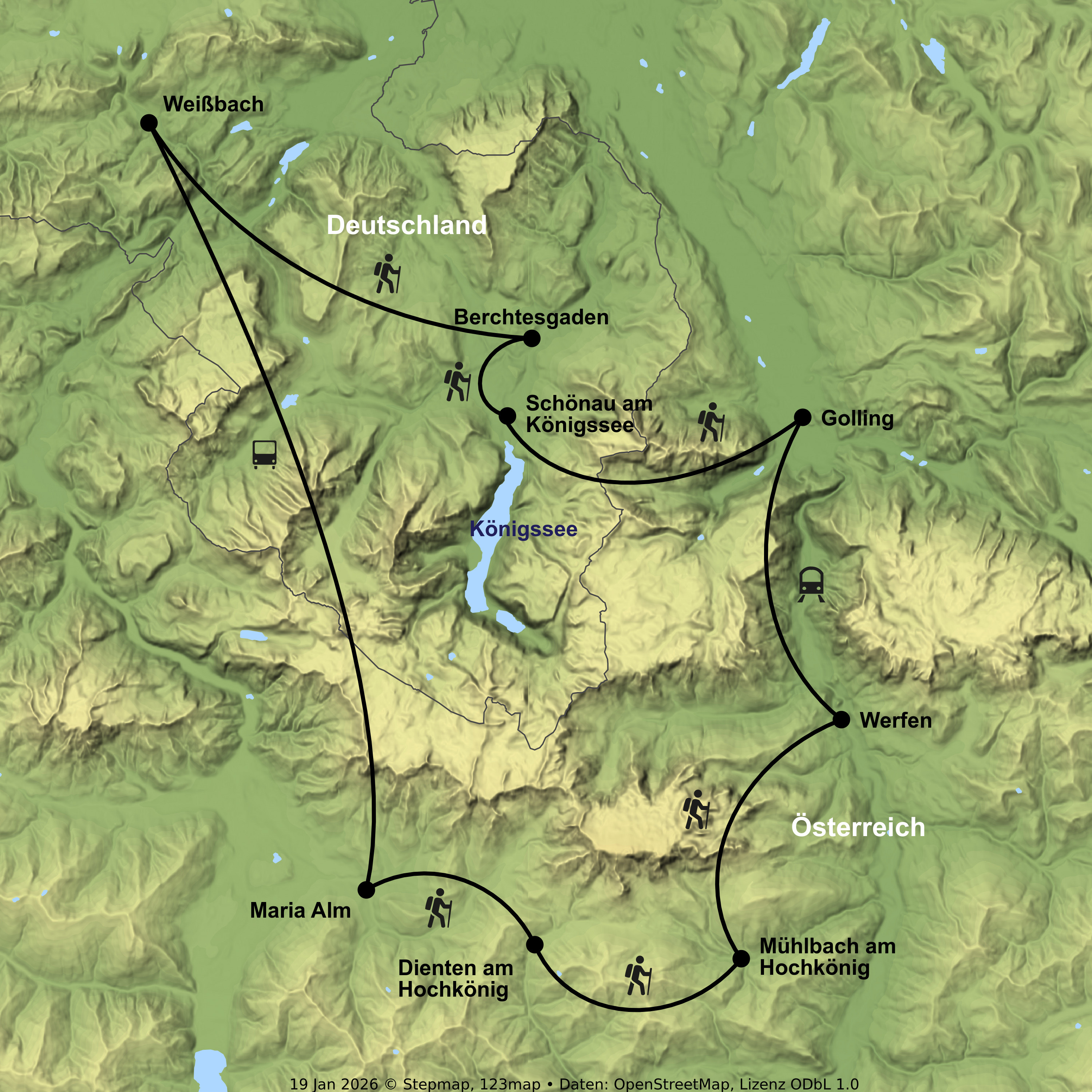 Wanderreise vom Königssee zum Hochkönig