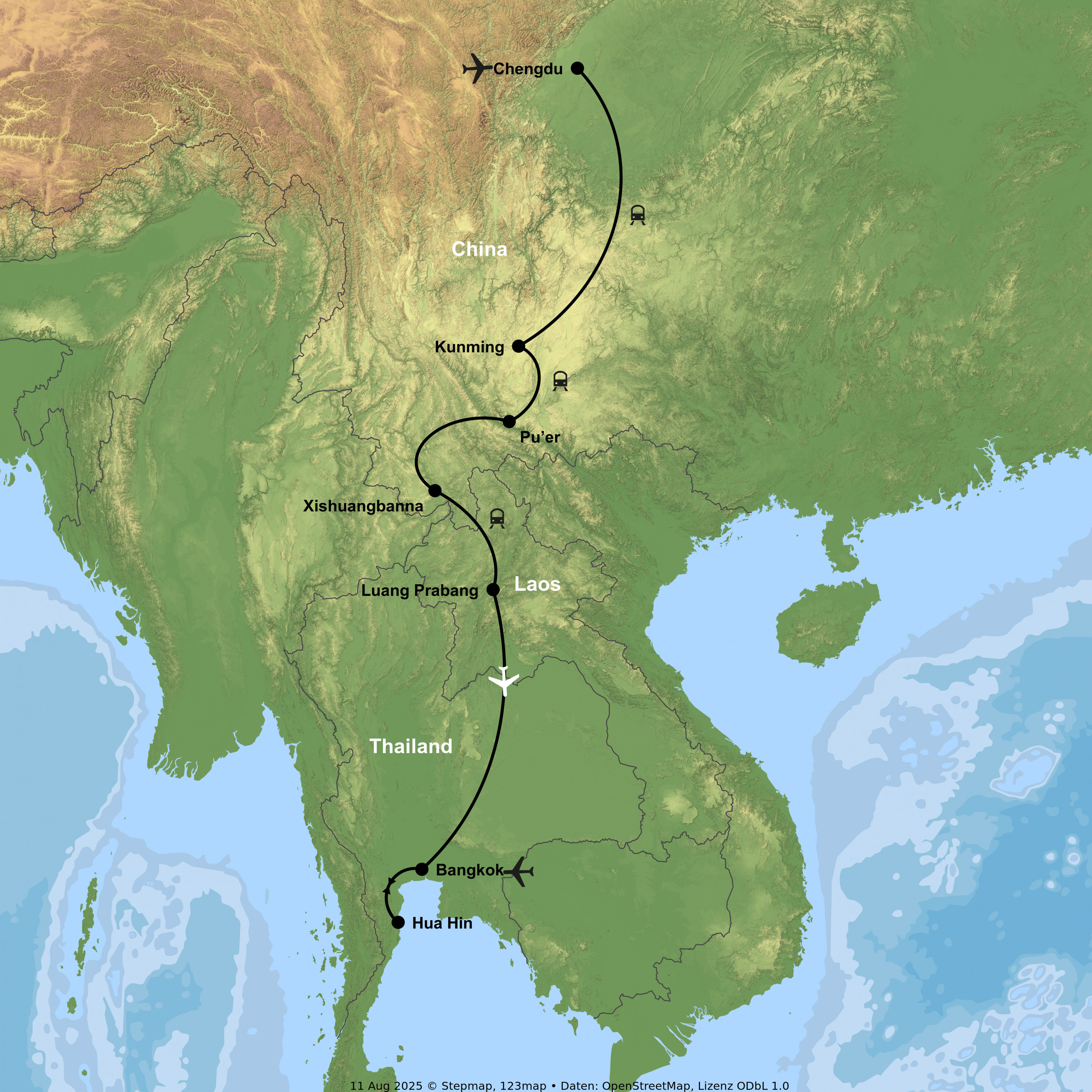 Auf alten Handelswegen von Teeplantagen und Tempeln