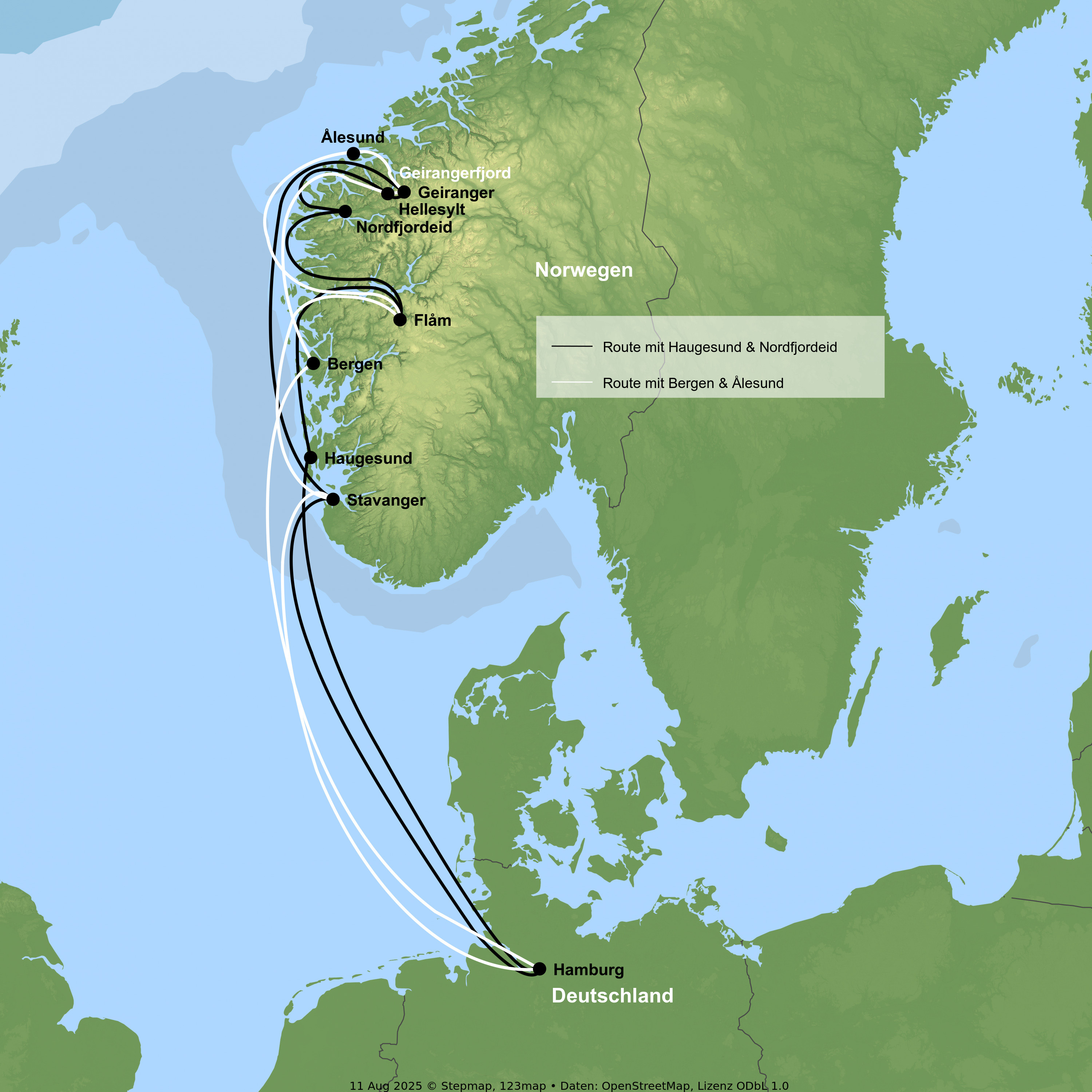 Kreuzfahrt mit Costa Favolosa ab/an Hamburg