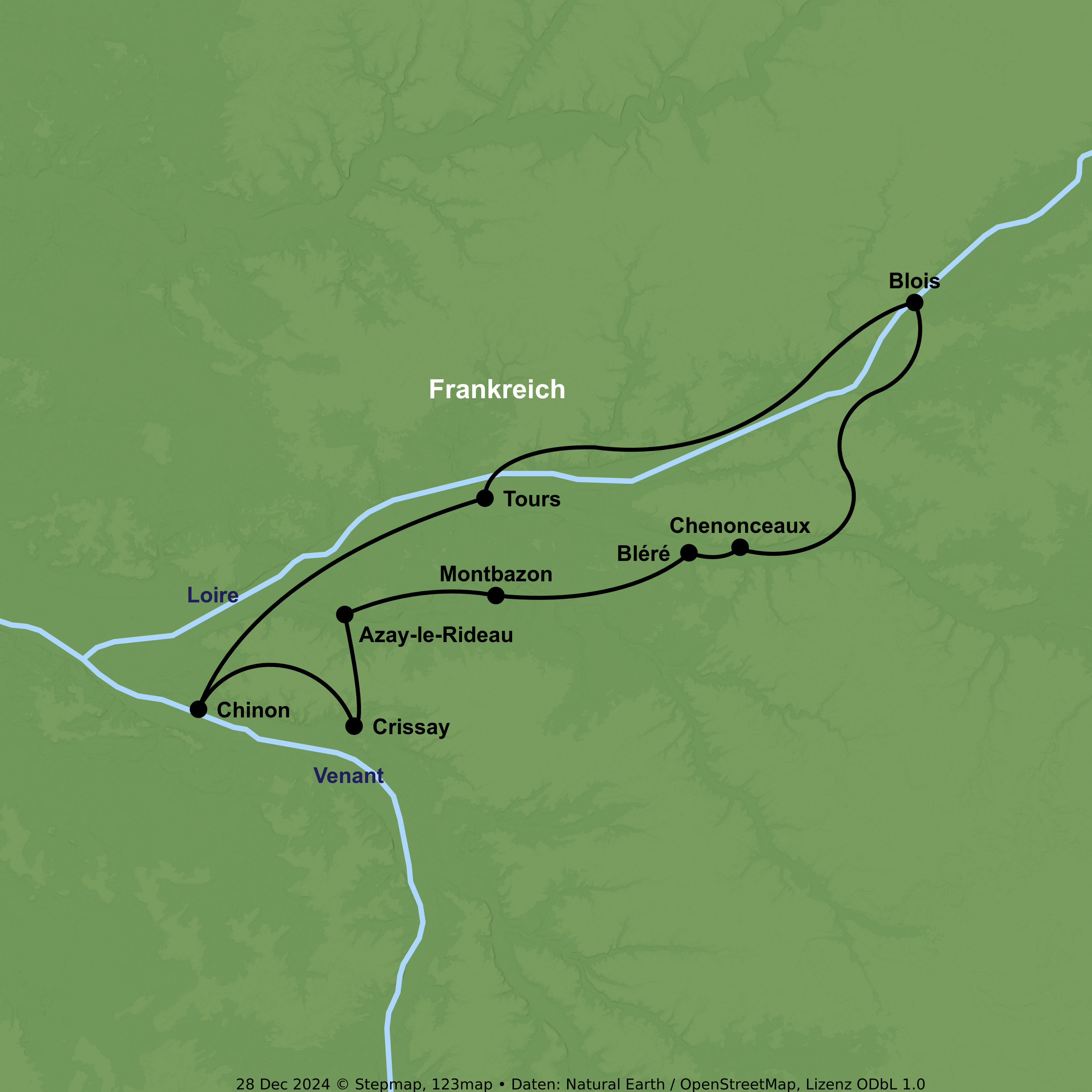 Radreise Schlösser der Loire ab/bis Tours