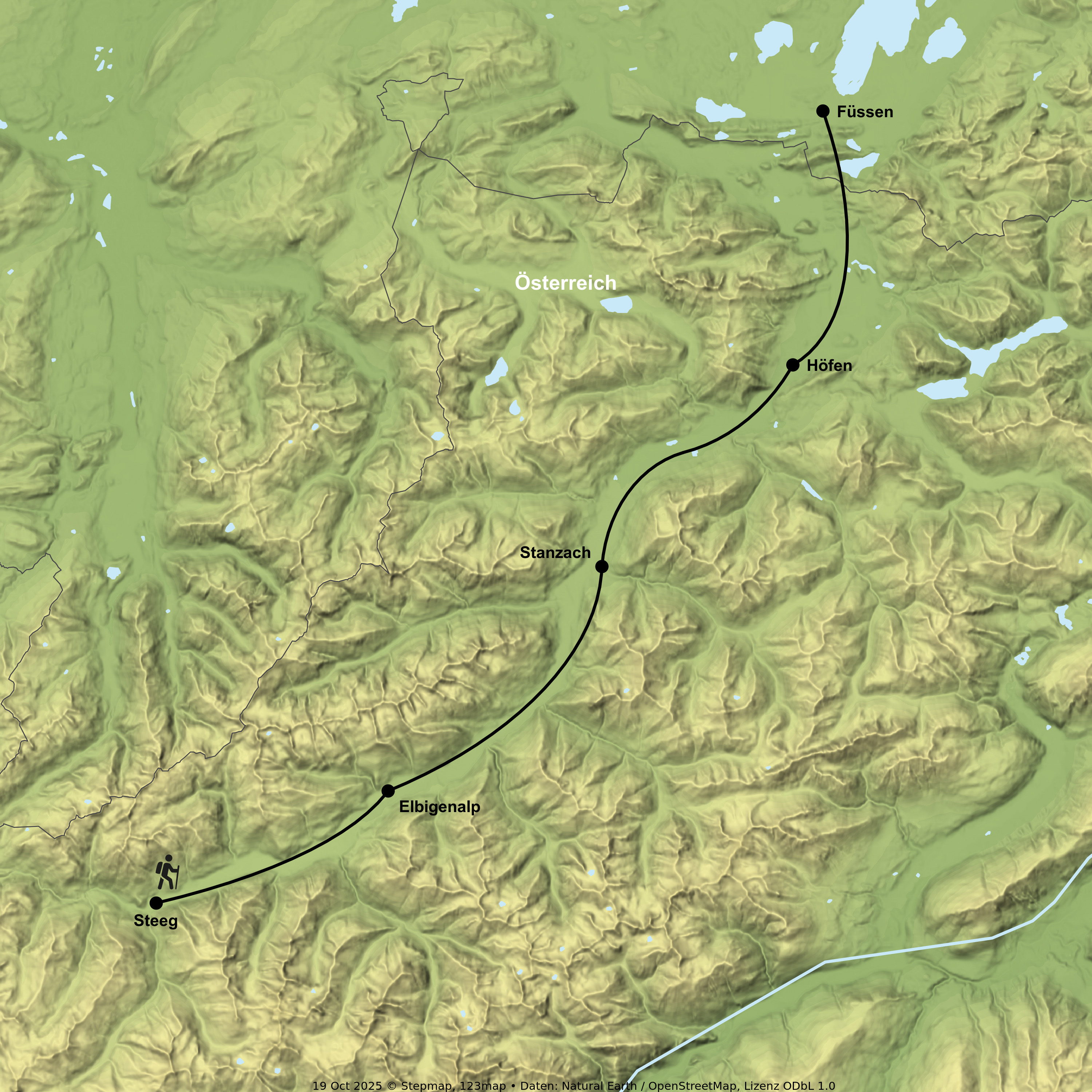Wandern von wilden Flüssen zu märchenhaften Schlössern