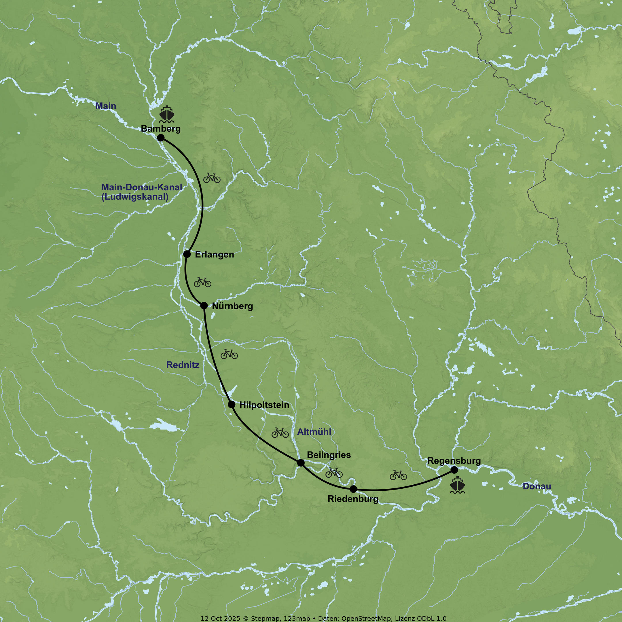 Rad & Schiff Flusskreuzfahrt mit MS Casavona ab Bamberg an Regensburg