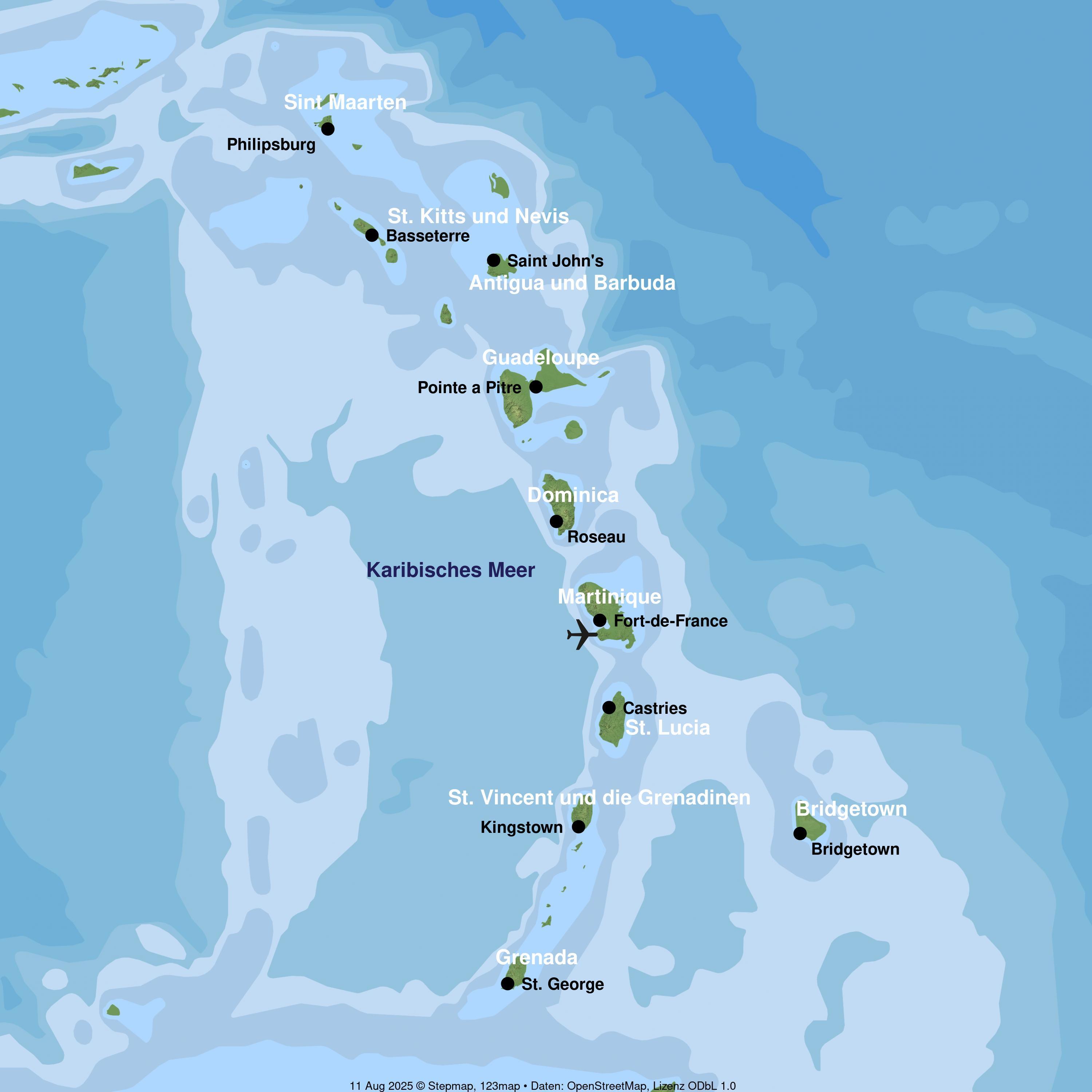 Kreuzfahrt mit der MSC Seaview ab/an Fort-de-France