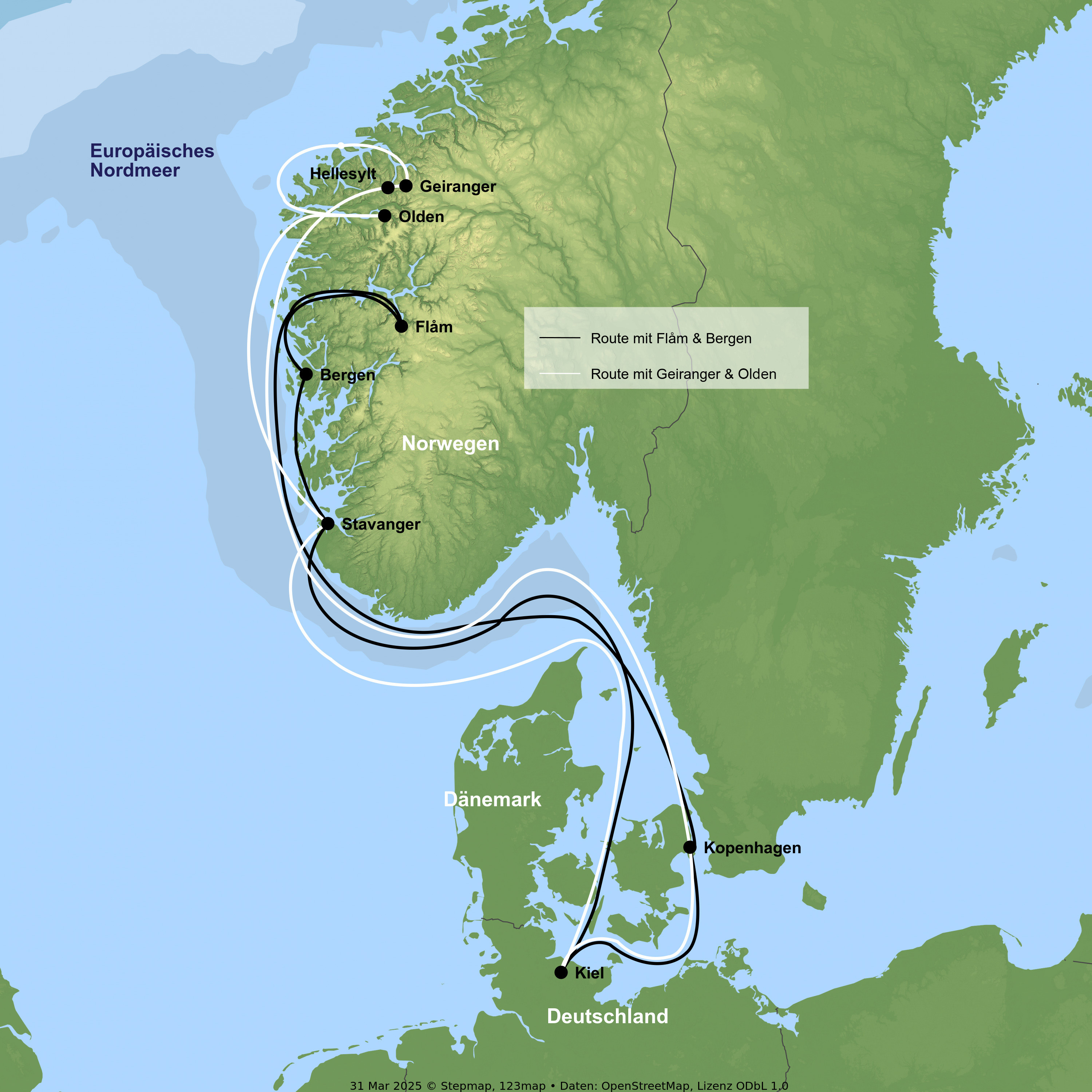 Kreuzfahrt mit Costa Diadema ab/an Kiel
