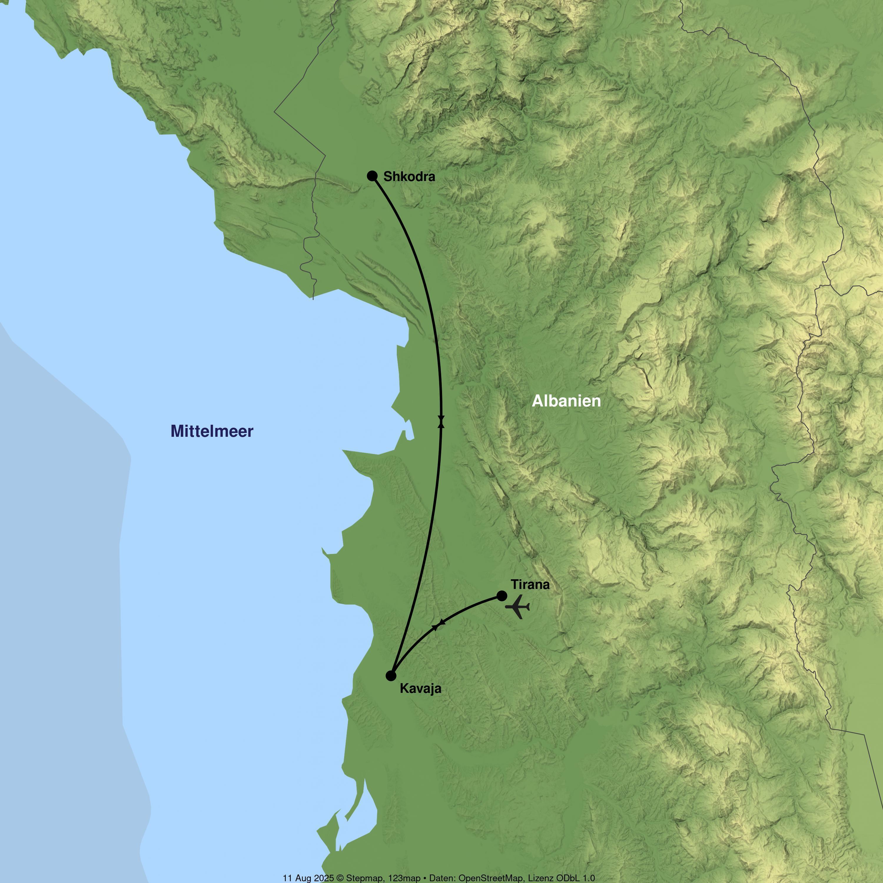 Badeurlaub mit Ausflügen nach Tirana & Shkodra