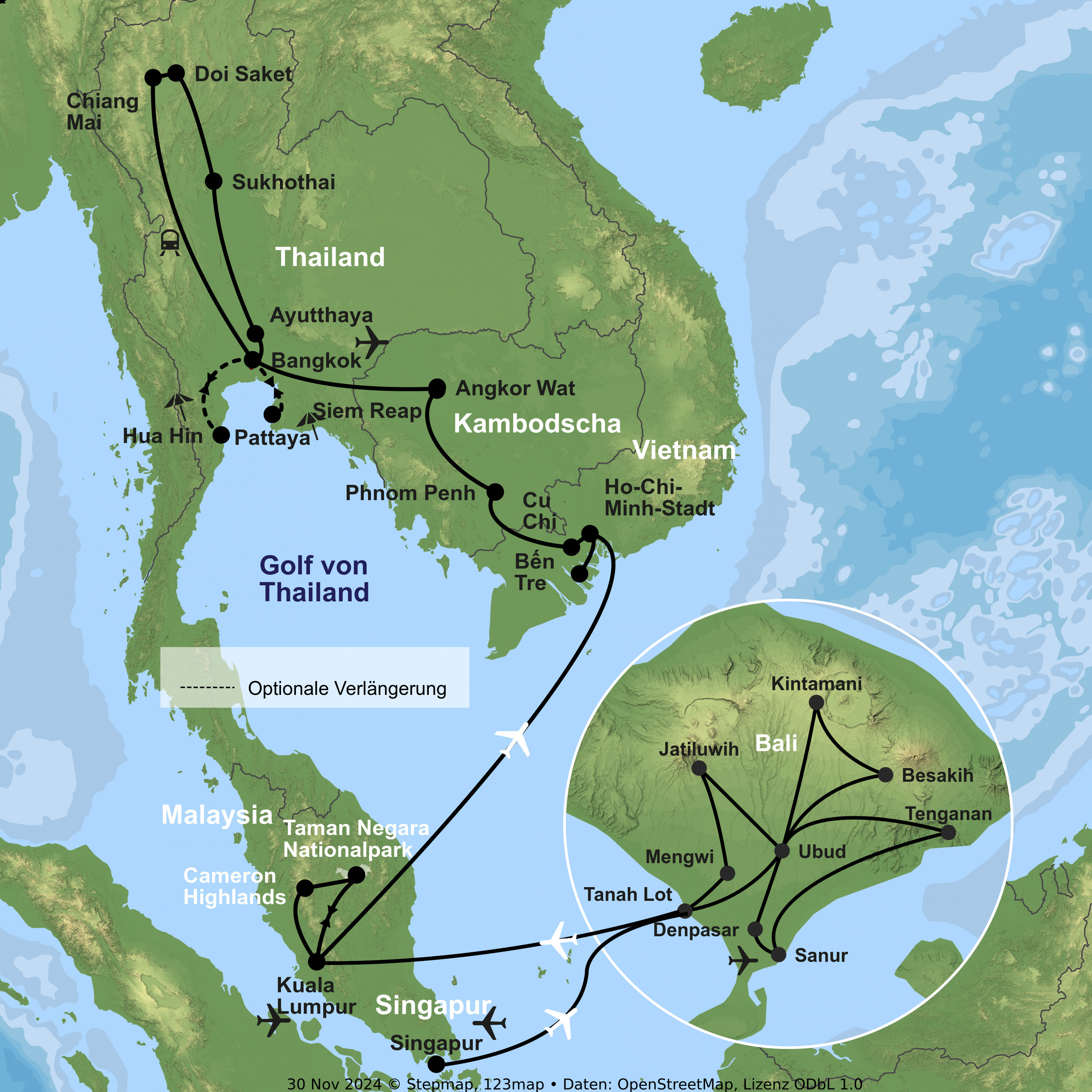 Magische Momente zwischen Tempeln, Regenwald und Wasserwegen