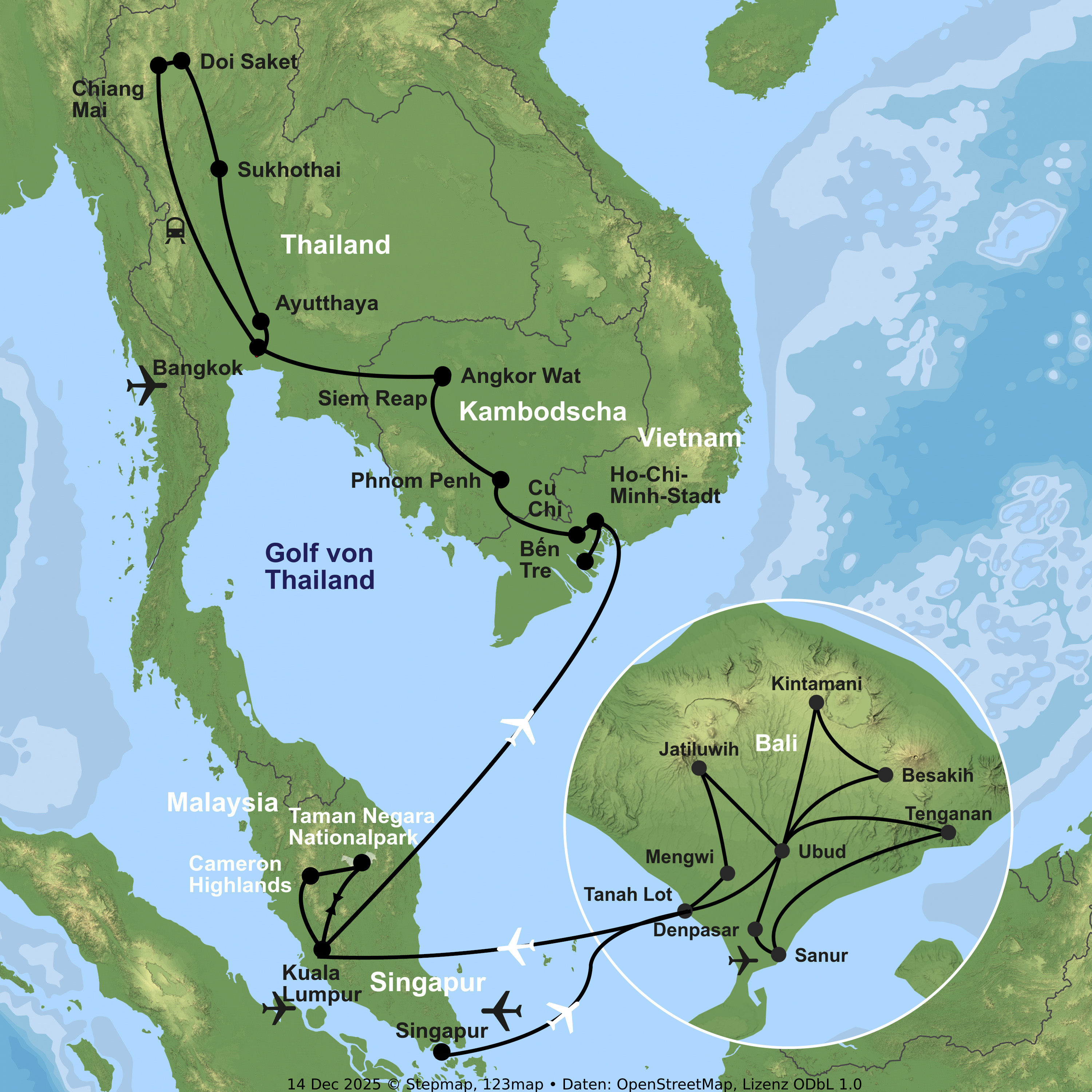 Magische Momente zwischen Tempeln, Regenwald und Wasserwegen
