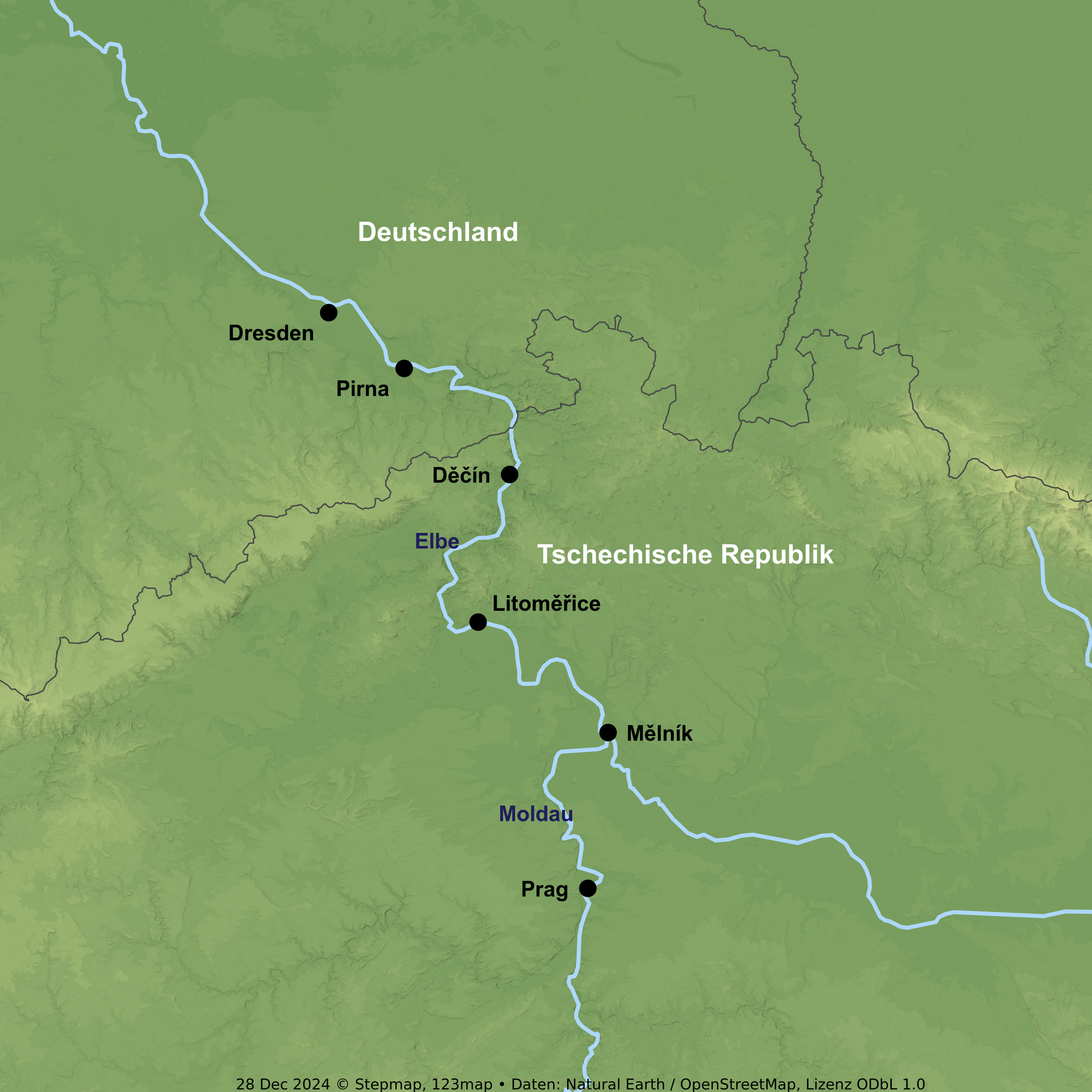 Moldau trifft Elbe - auf zwei Rädern von Prag nach Dresden