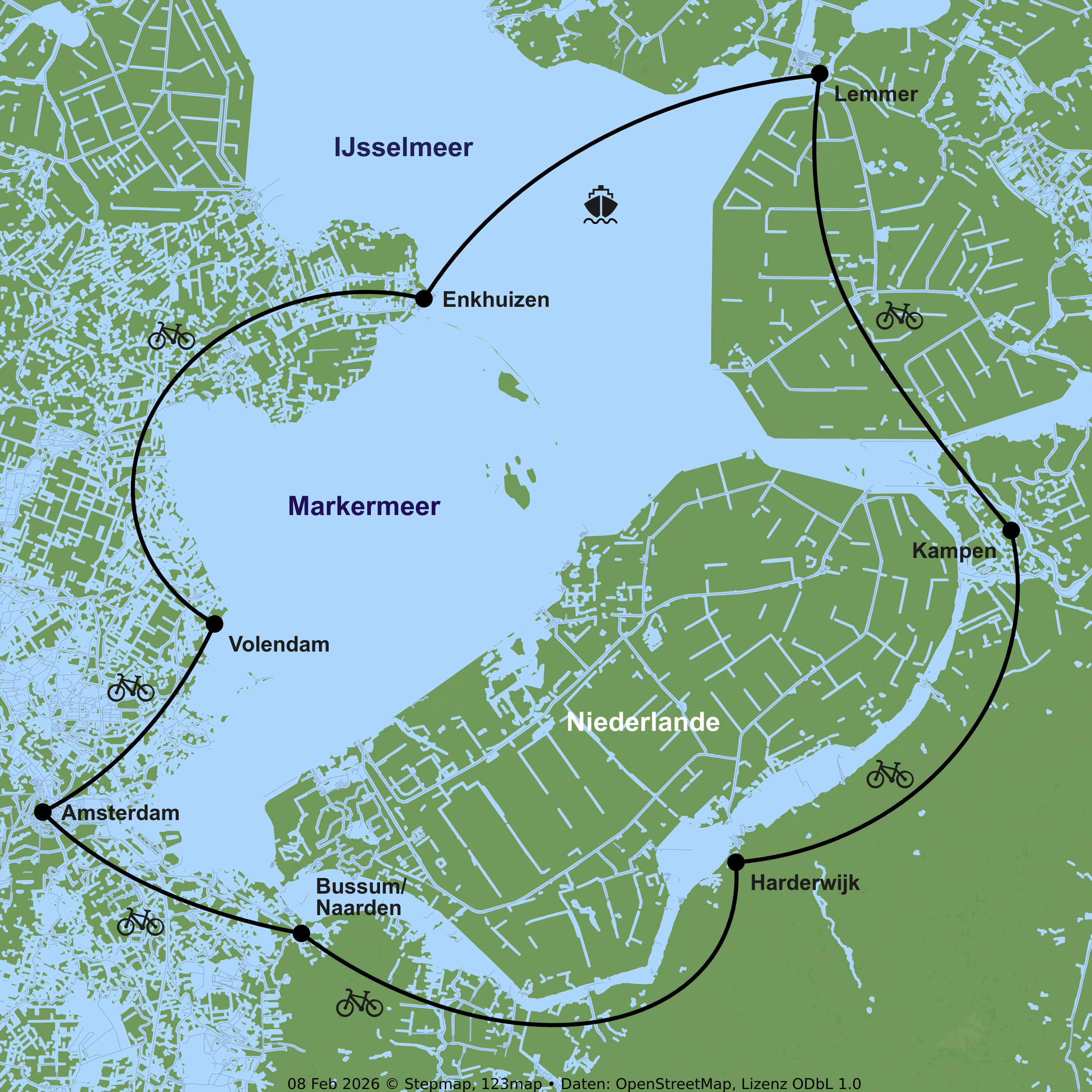 Radreise ab/bis Harderwijk
