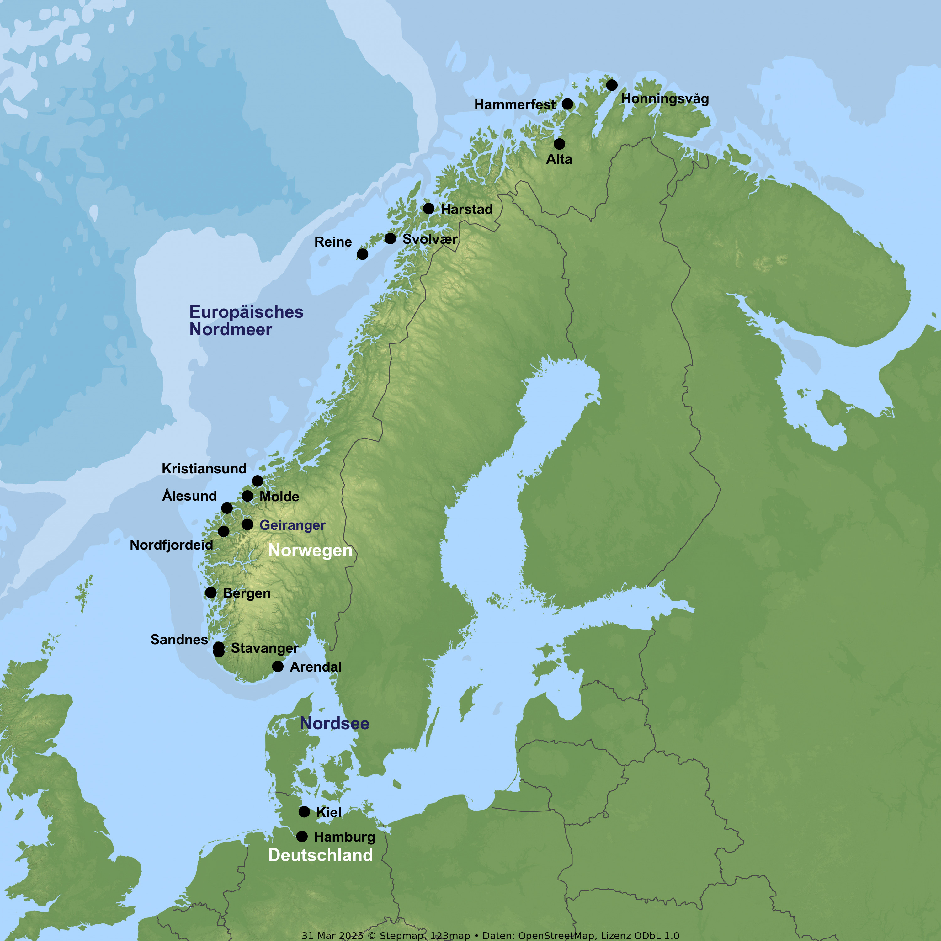 Kreuzfahrt mit VASCO DA GAMA ab Hamburg oder Kiel