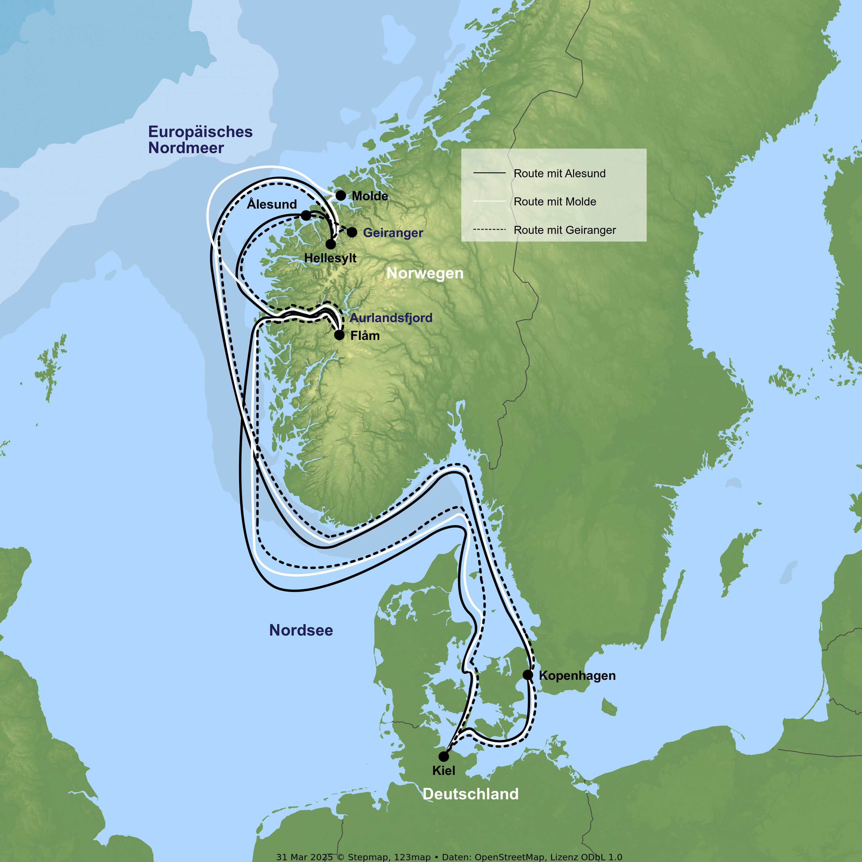Kreuzfahrt mit der MSC Euribia ab/an Kiel