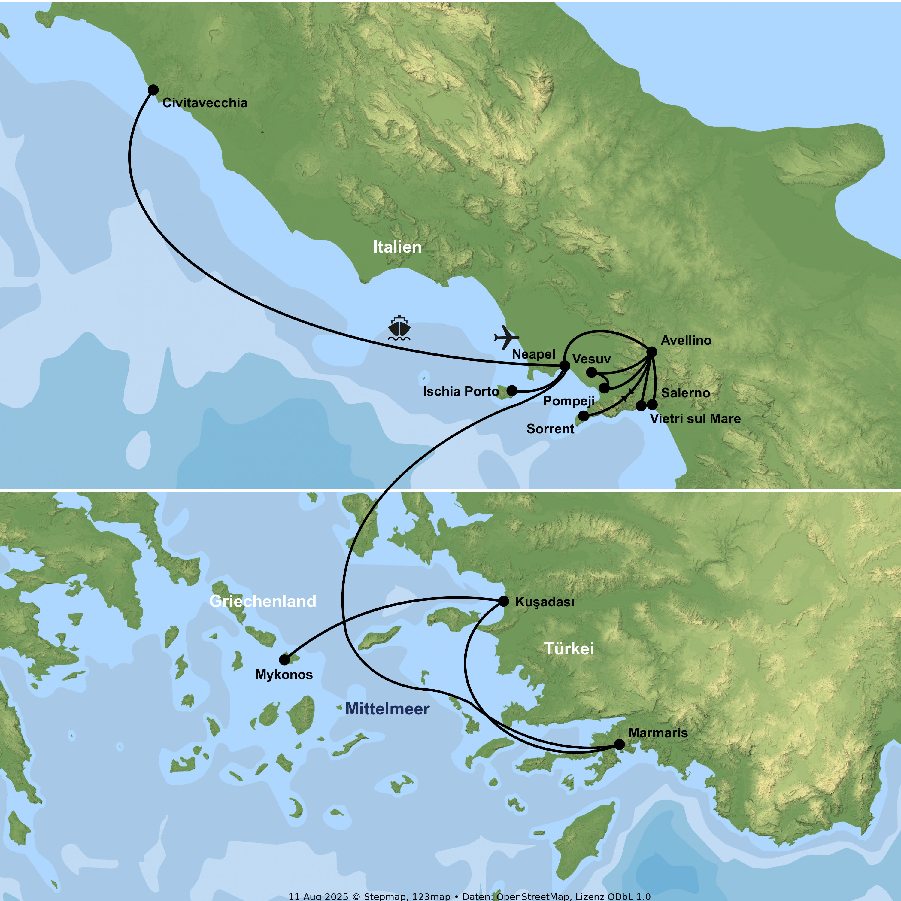 Kreuzfahrt mit der MSC Divina ab/an Neapel inkl. Standortrundreise ab Neapel