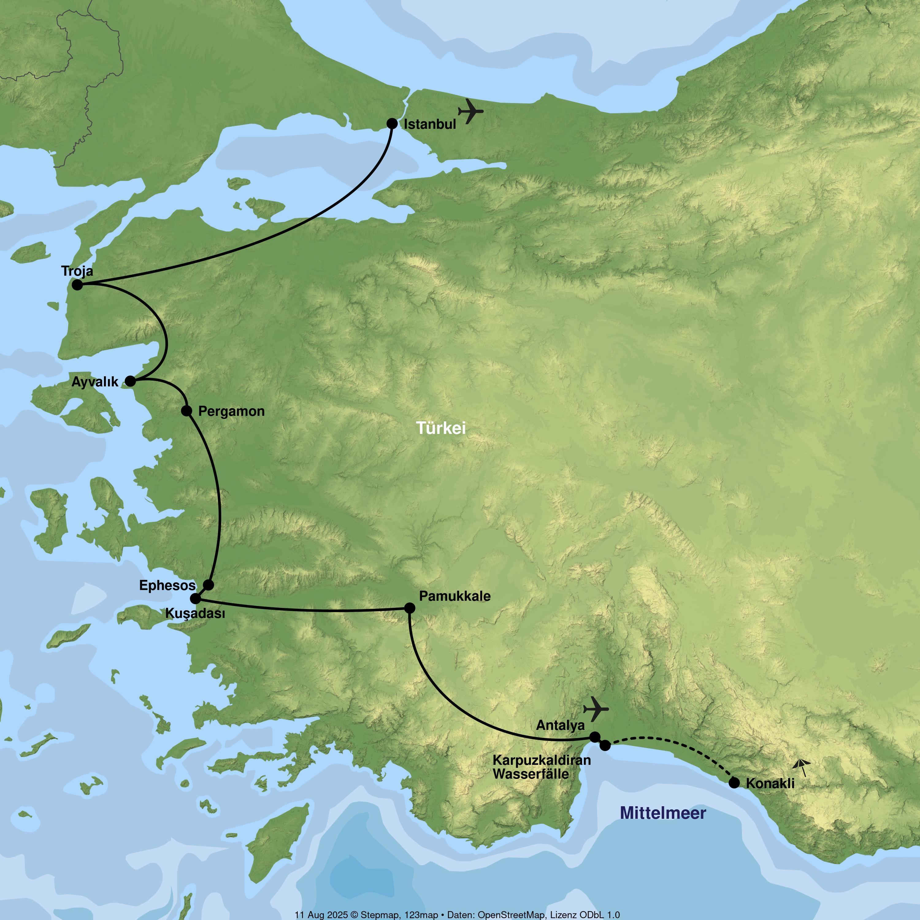 Zwischen Antike und Meer die Küste entdecken