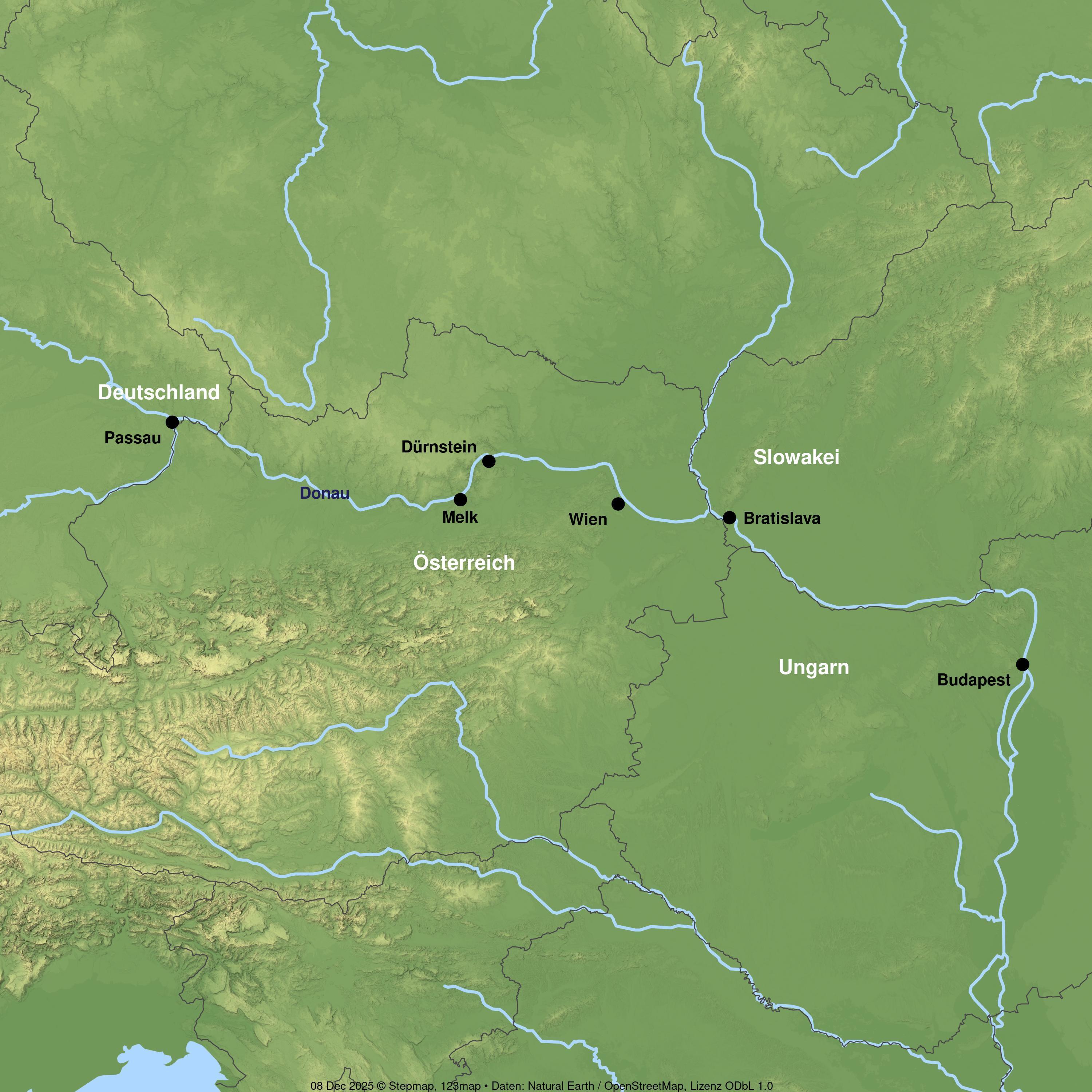 Flusskreuzfahrt mit MS COMPASS EMPRESS ab/an Passau