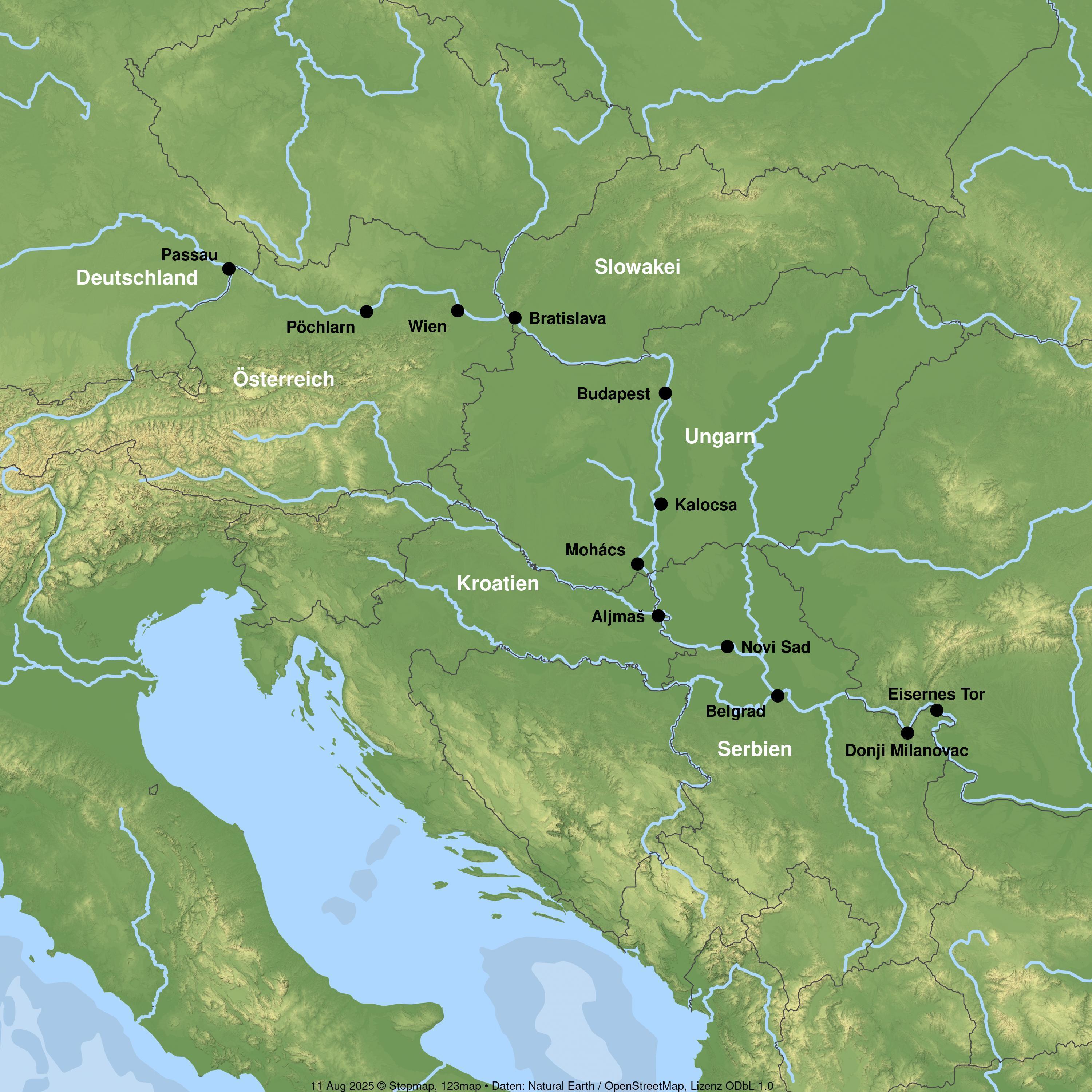 Flusskreuzfahrt mit der MAXIMA ab/an Passau