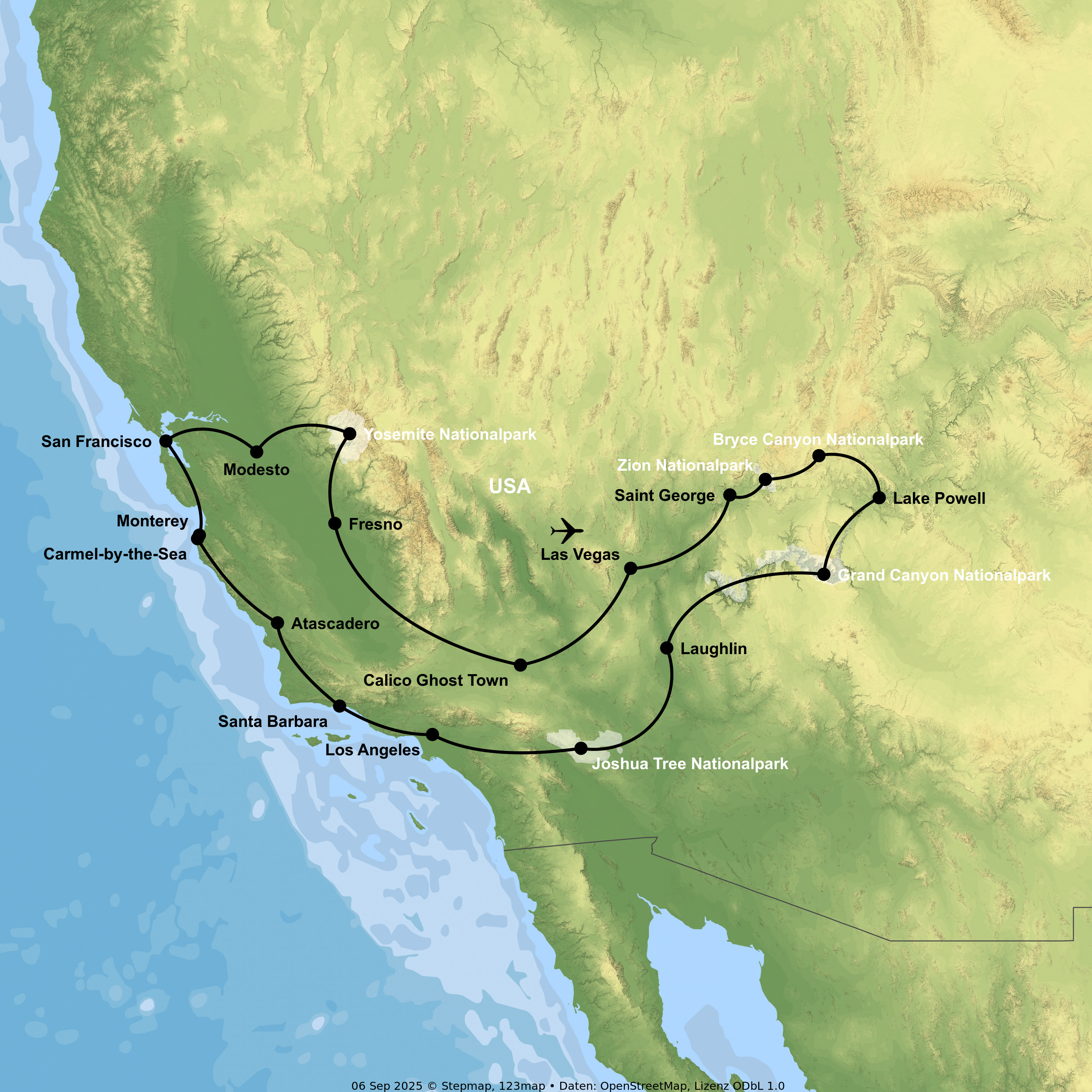 Entlang der Route 66: Von Las Vegas bis zum Grand Canyon