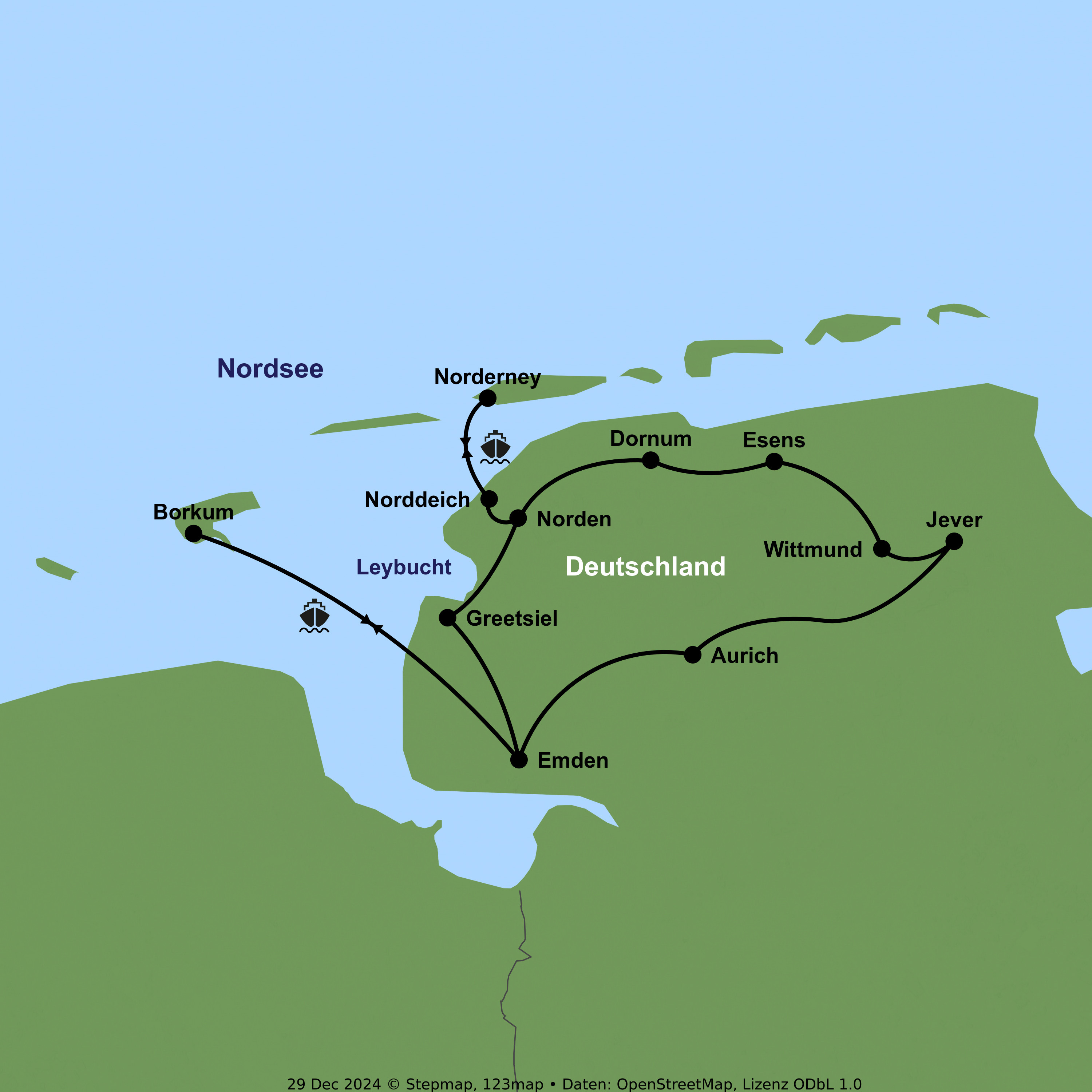 Fahrradgenuss entlang der Nordseeküste und den schönsten Inseln