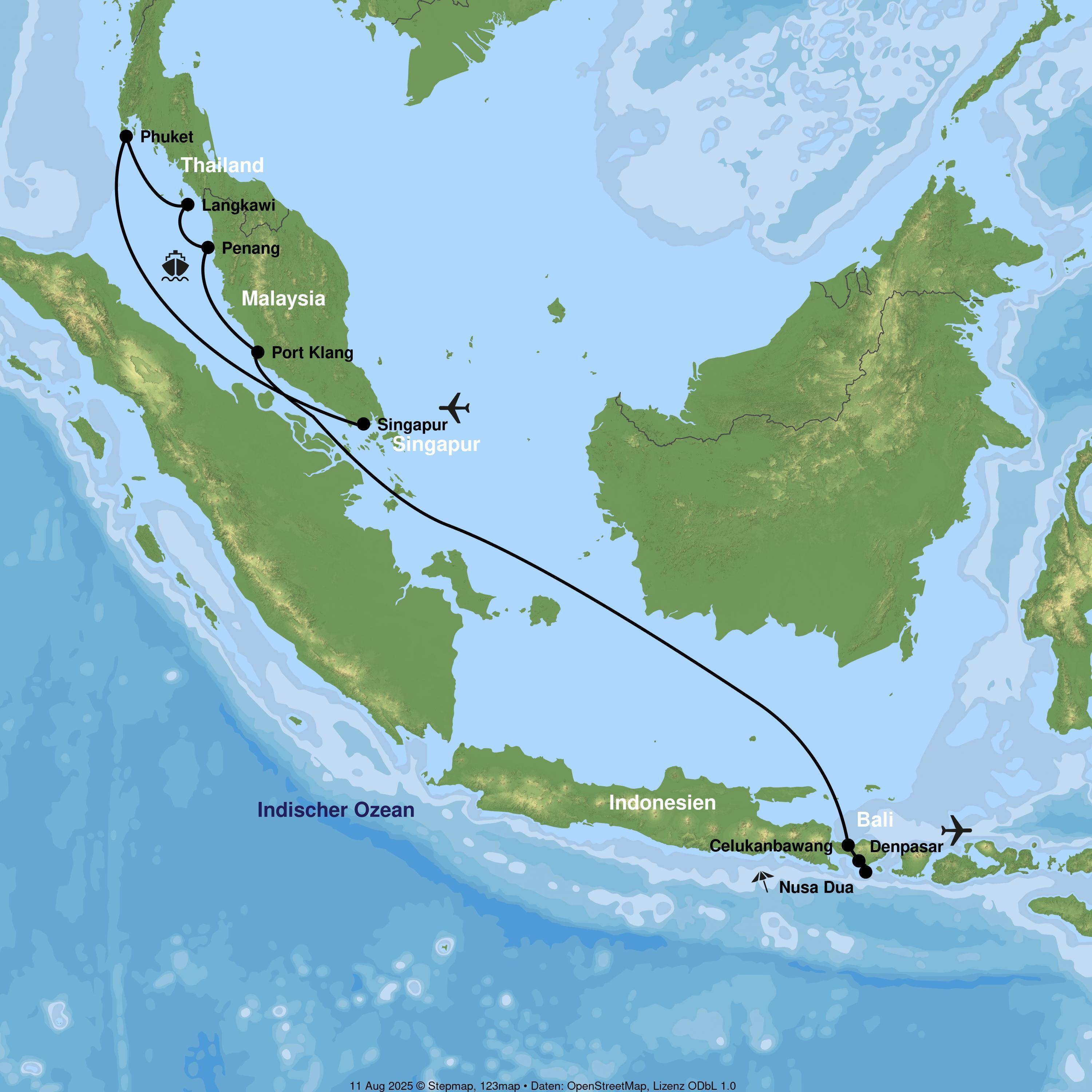 Kreuzfahrt mit der Celebrity Millennium von Singapur bis Benoa inkl. Badeaufenthalt auf Bali