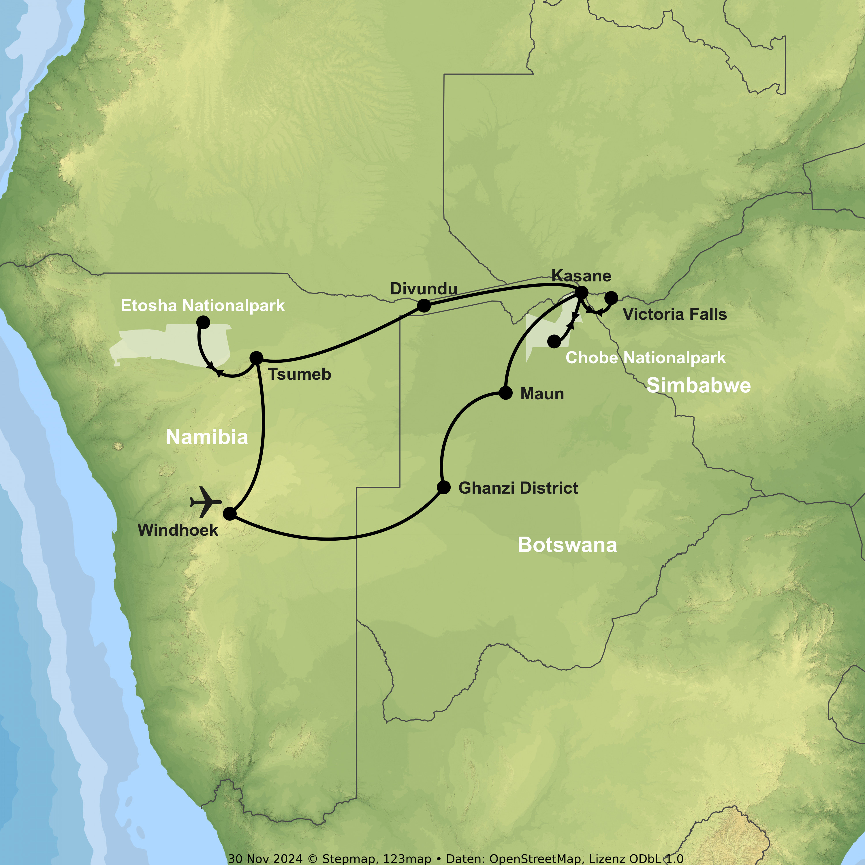 Abenteuer Afrika - zwischen Elefanten, Flüssen und Viktoriafällen