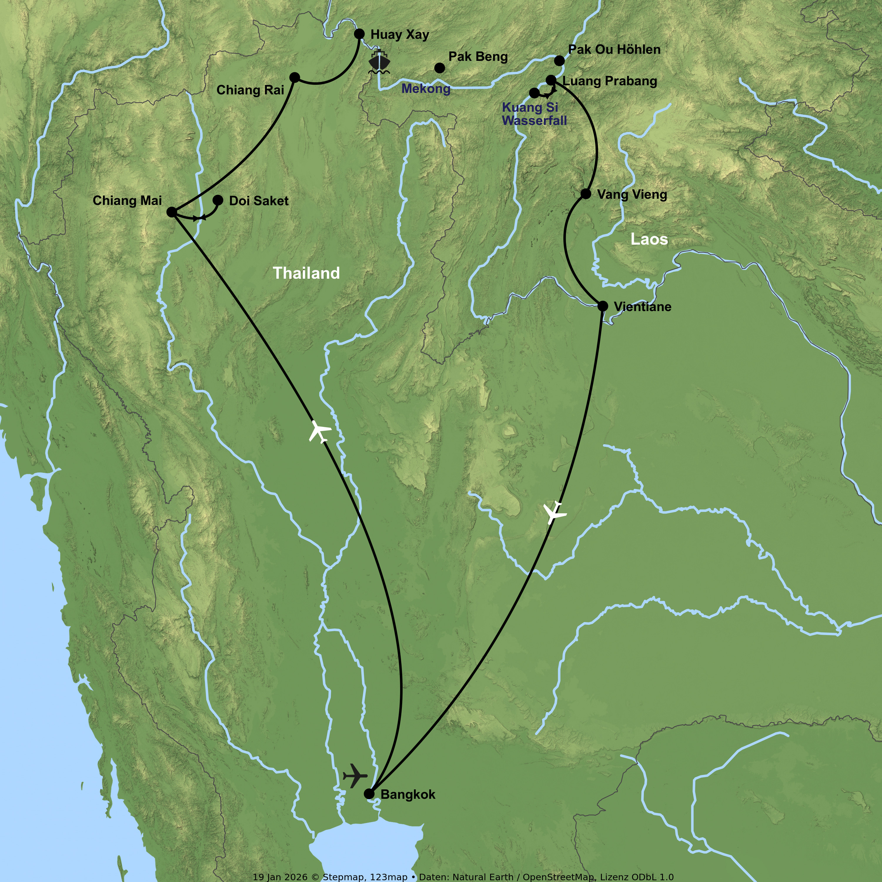 Zwischen Tempeln und Tropenflüssen