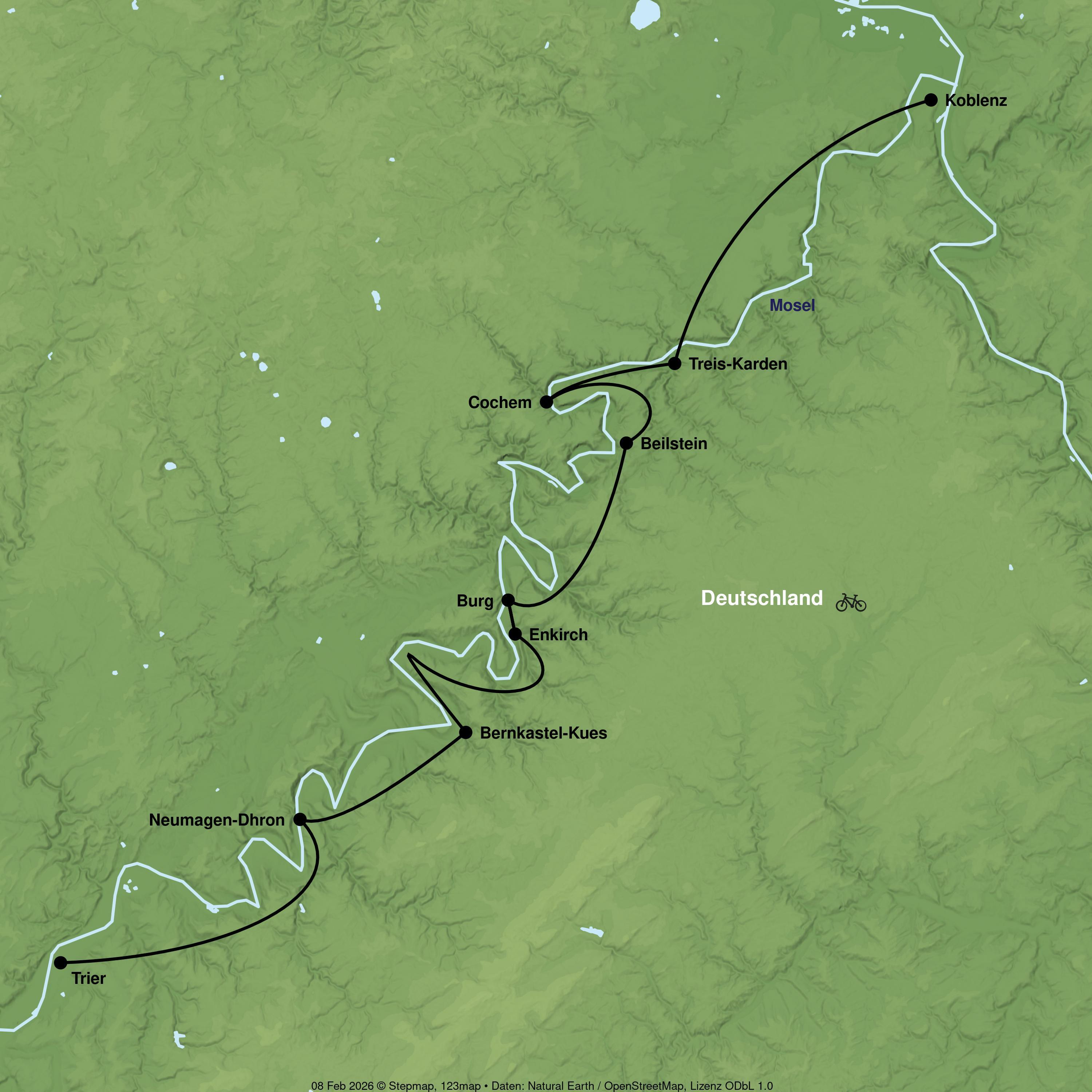 Radreise von Trier bis Koblenz