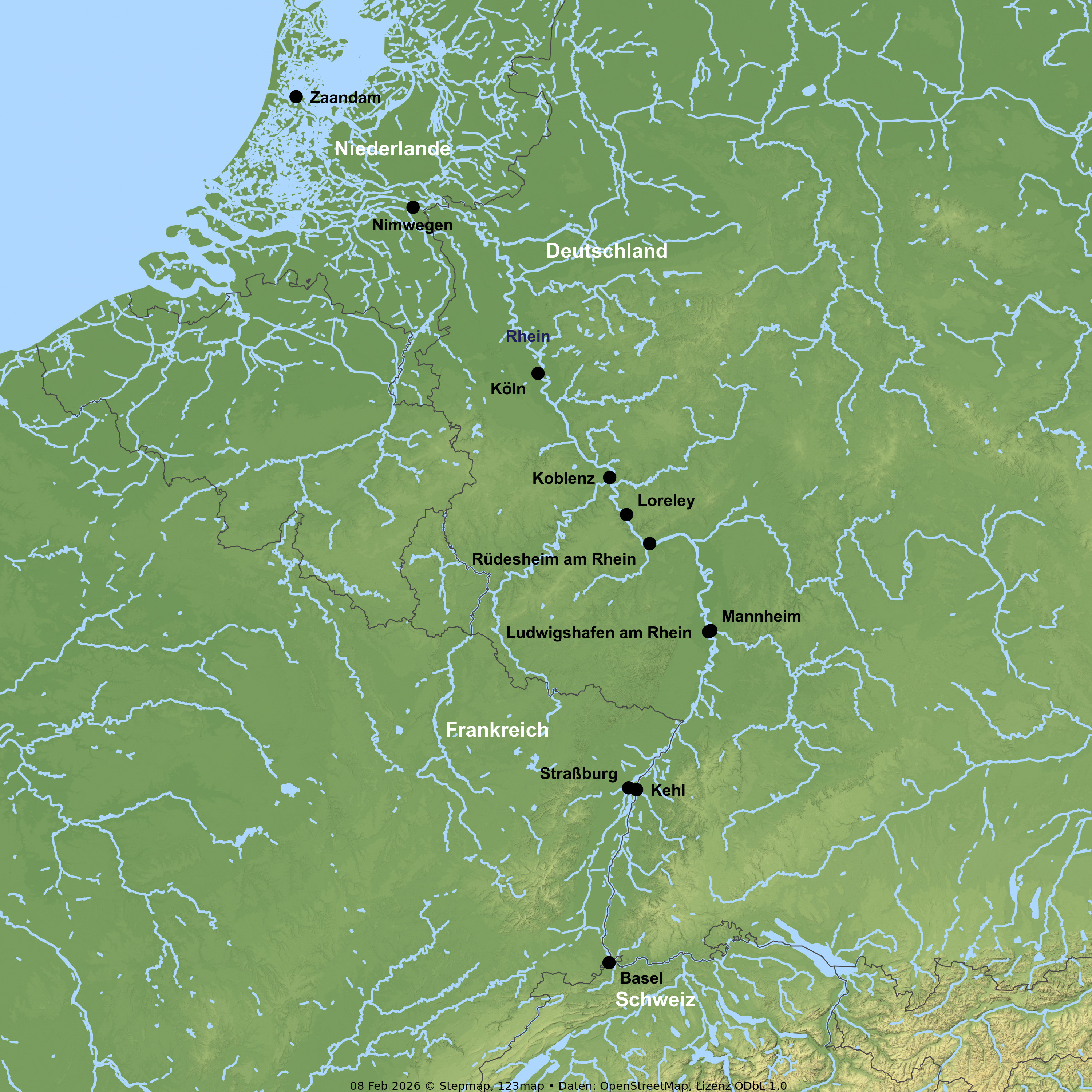 Flusskreuzfahrt mit der RHEIN MELODIE von Basel bis Köln