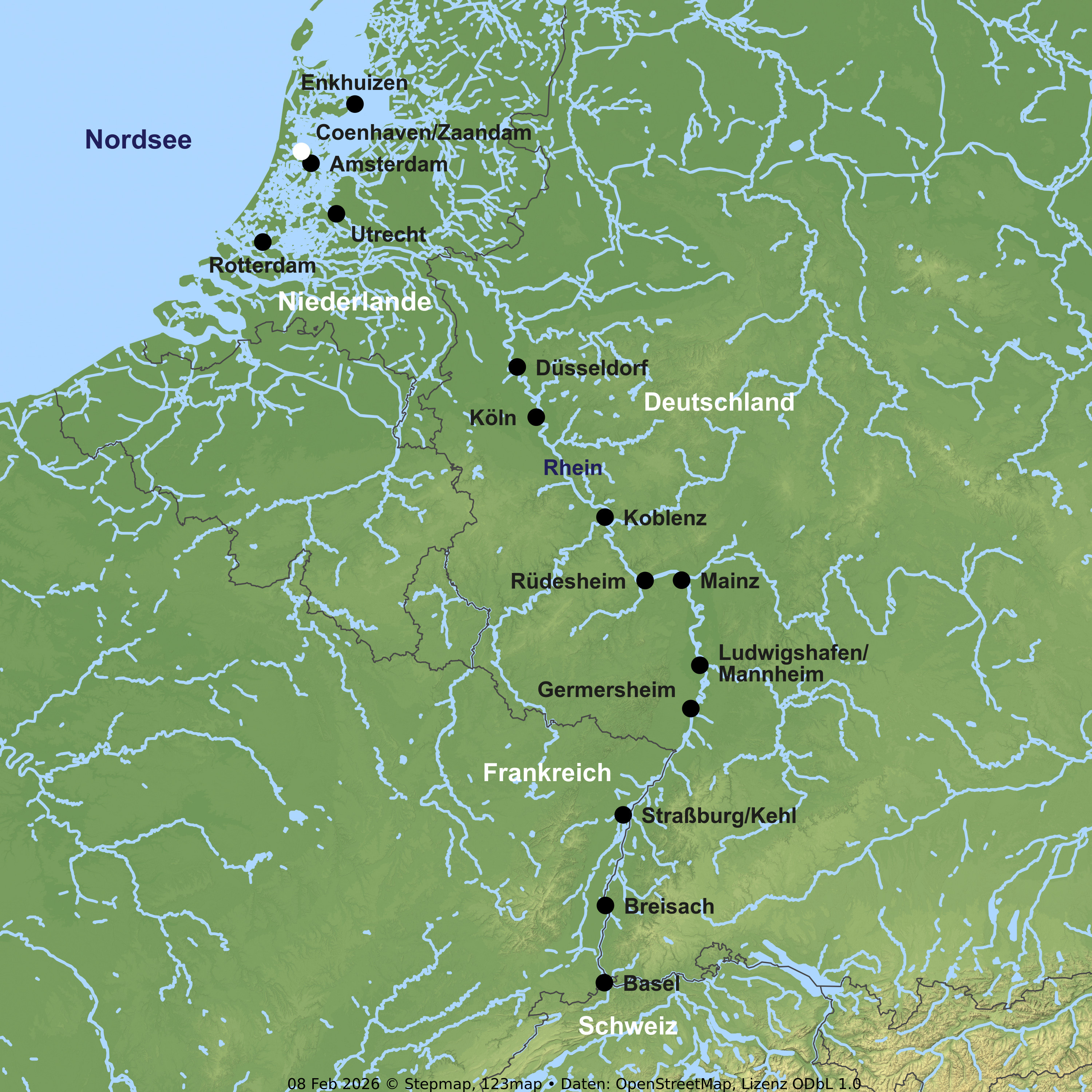 Kreuzfahrt mit der RHEIN MELODIE ab/an Köln