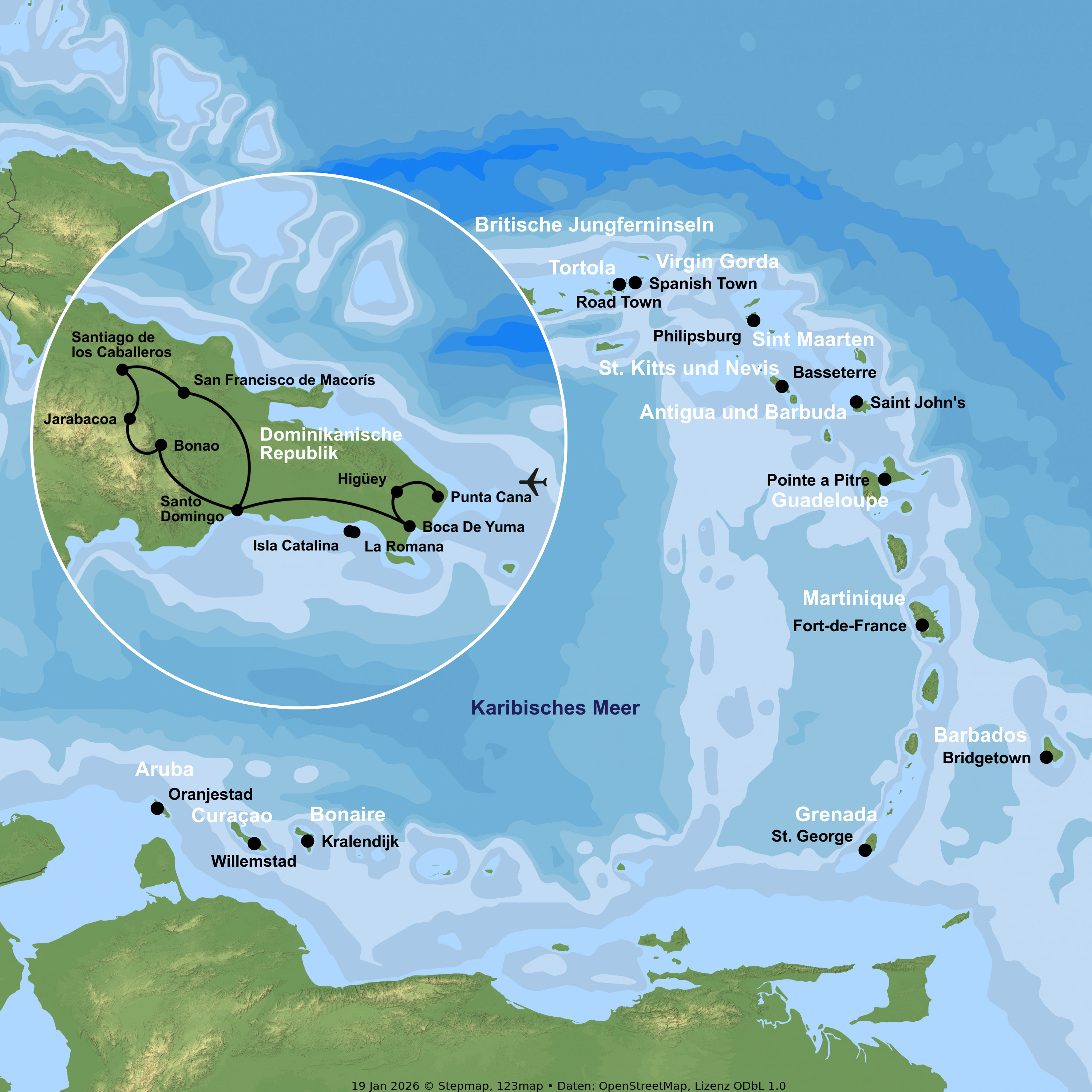 Kreuzfahrt mit MSC Opera ab/an La Romana inkl. Rundreise in der Dom. Rep.