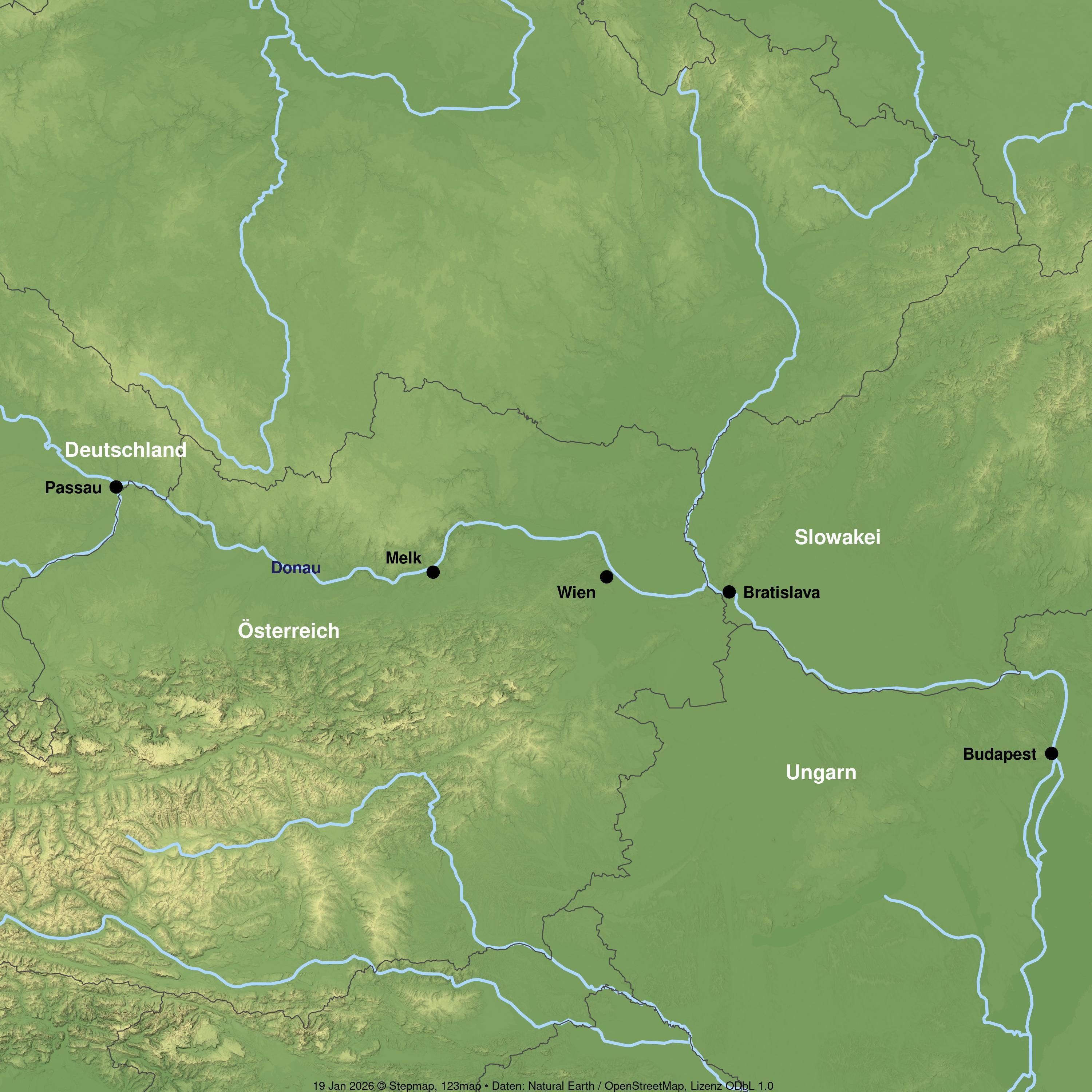 Flusskreuzfahrt mit MS Lady Cristina ab/an Passau