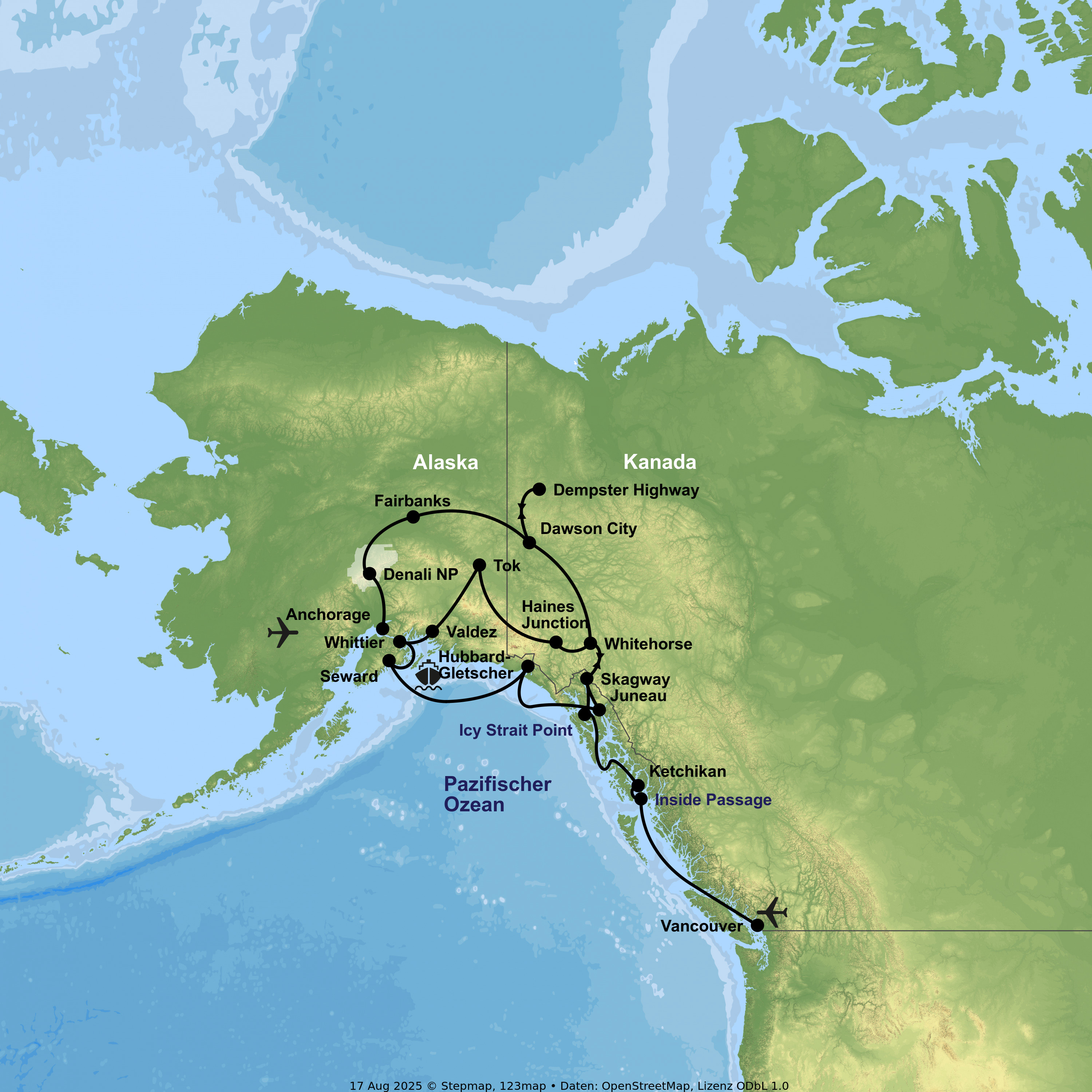 Kreuzfahrt mit der Celebrity Summit von Seward bis Vancouver inkl. Alaska- & Kanada-Rundreise