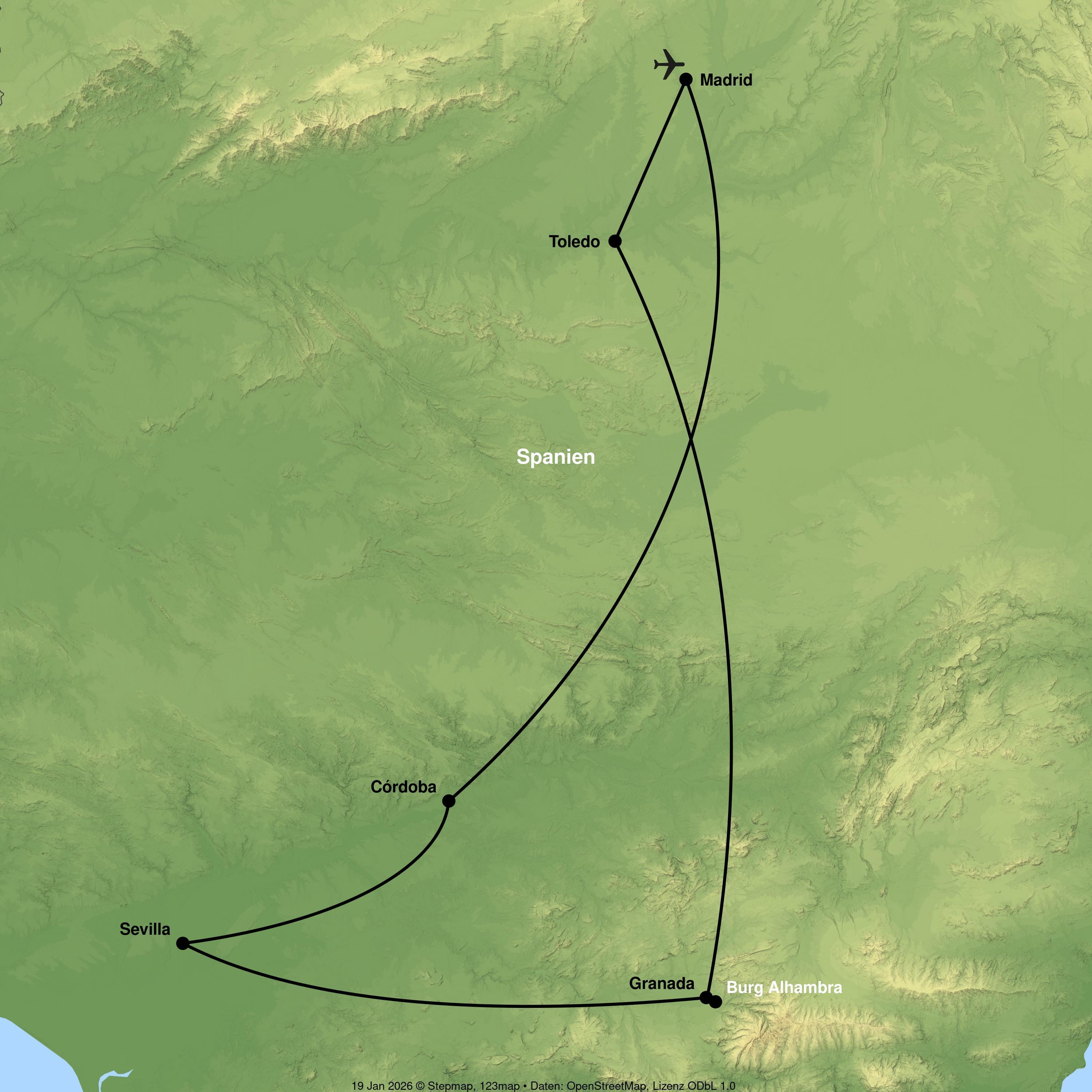Unterwegs durch Jahrhunderte der spanischen Geschichte