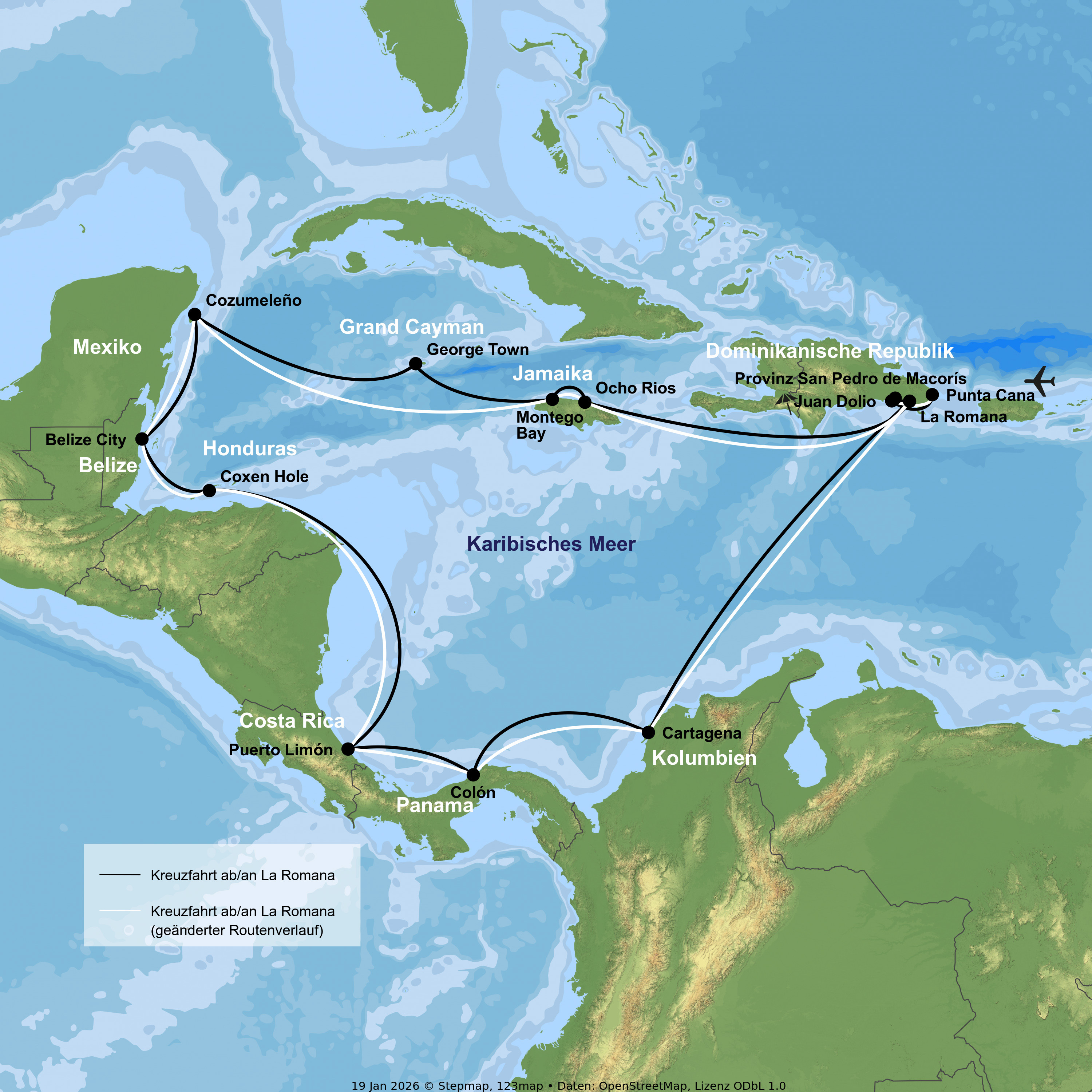Kreuzfahrt mit Mein Schiff 1 ab/an La Romana inkl. Baden in der Dominikanischen Republik