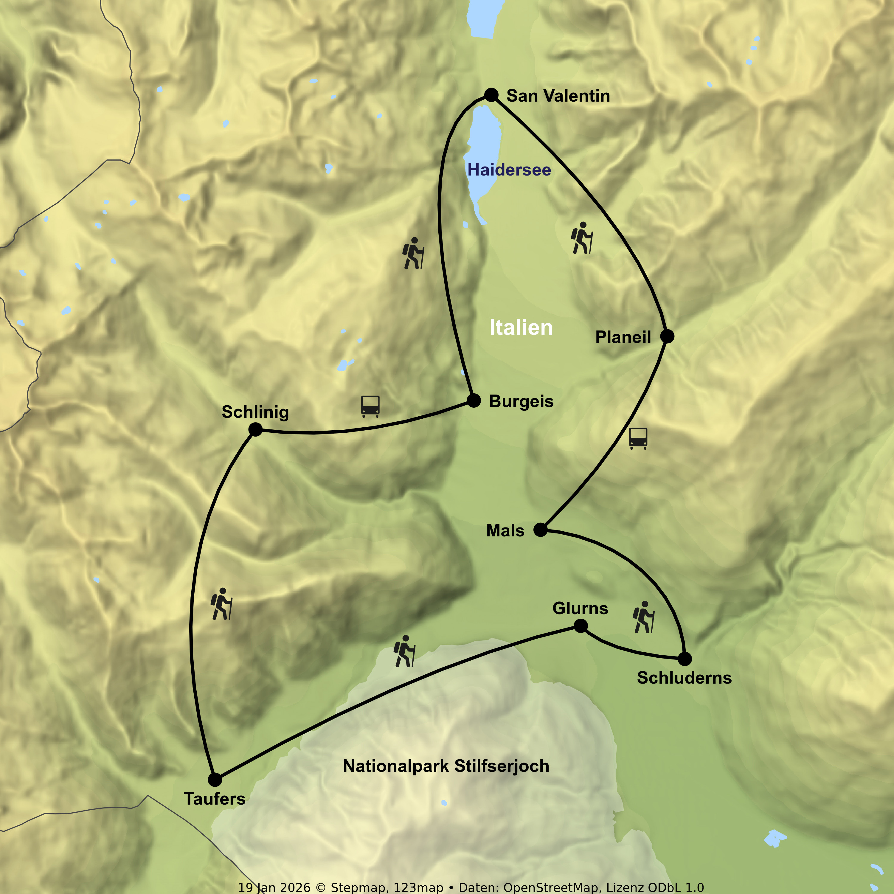 Wanderurlaub im Vinschgau ab/bis Mals