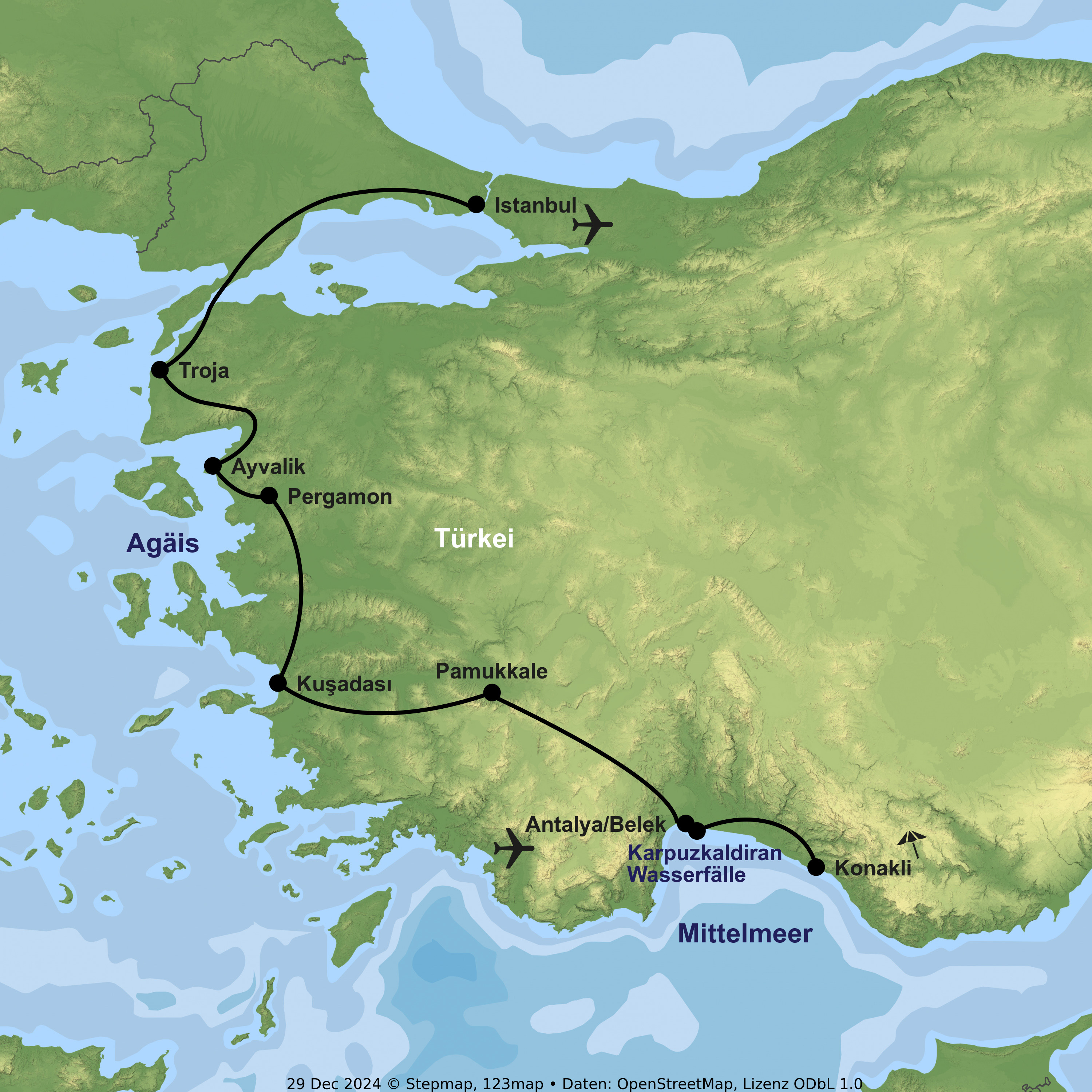 Von Istanbul bis Pamukkale & entspannt am Mittelmeer