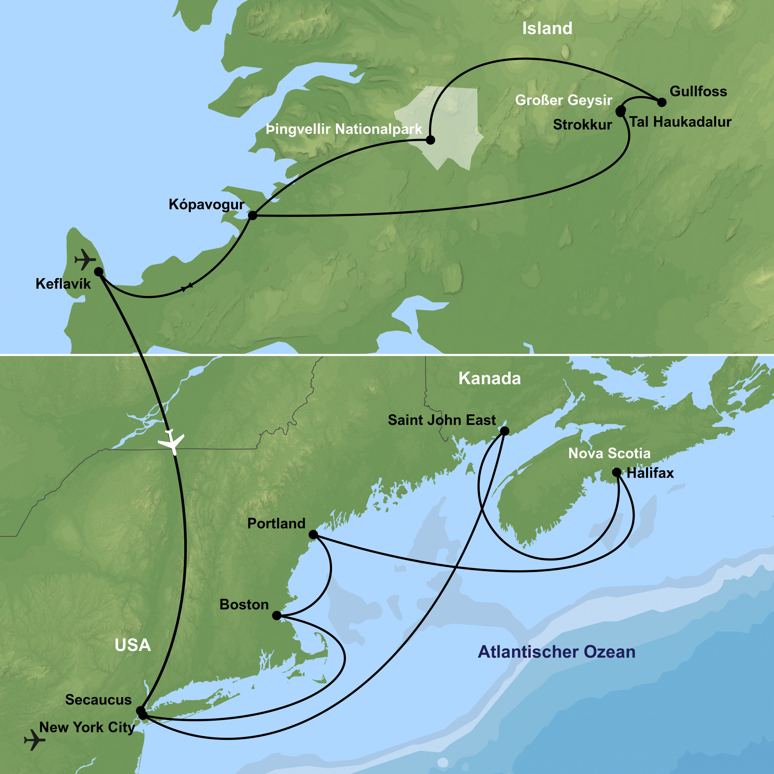 Kreuzfahrt mit der Independence of the Seas ab/an New York City inkl. Vorprogramm in Island
