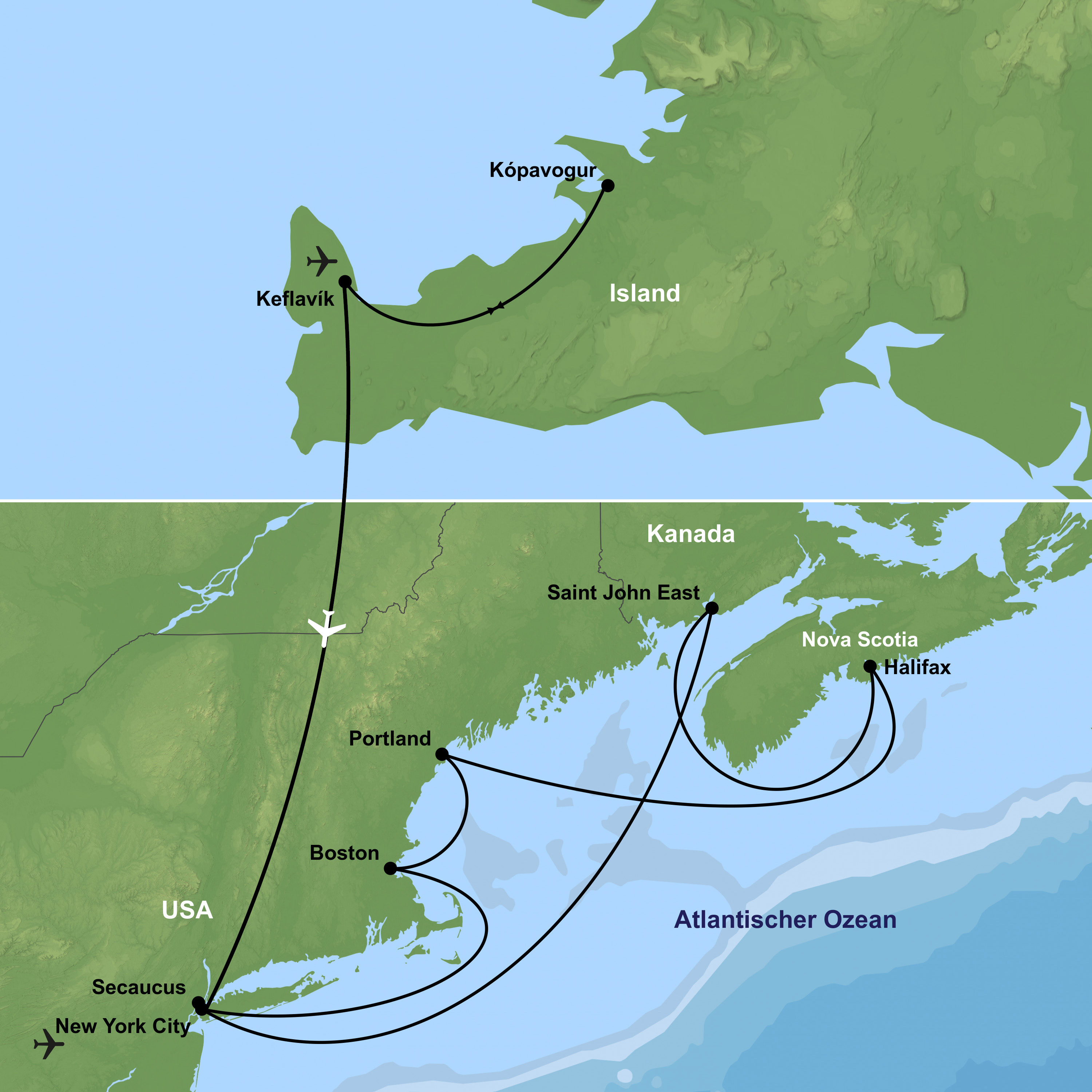 Kreuzfahrt mit der Independence of the Seas ab/an New York City inkl. Vorprogramm in Island