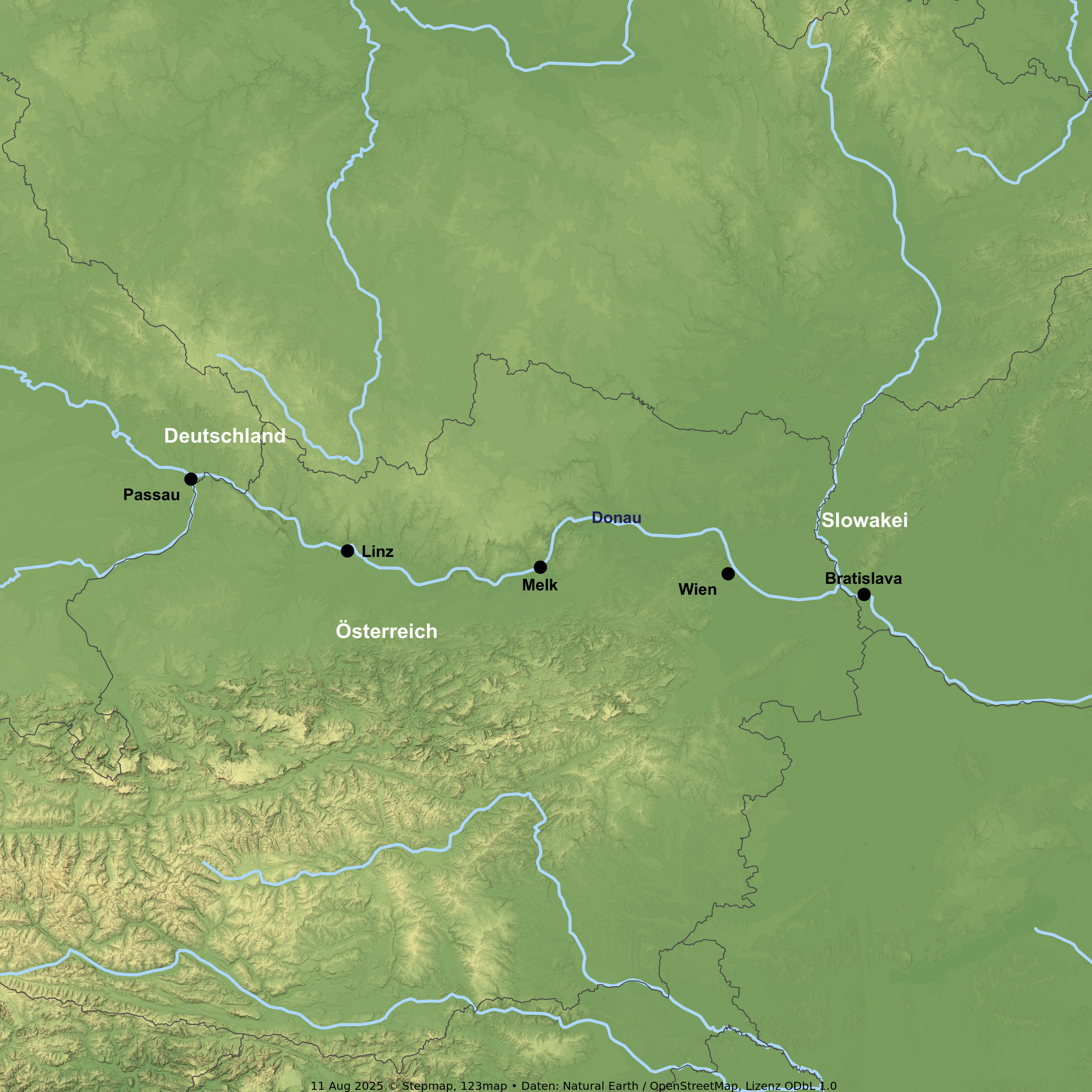 Flusskreuzfahrt mit A-ROSA RIVA/DONNA ab/an Passau