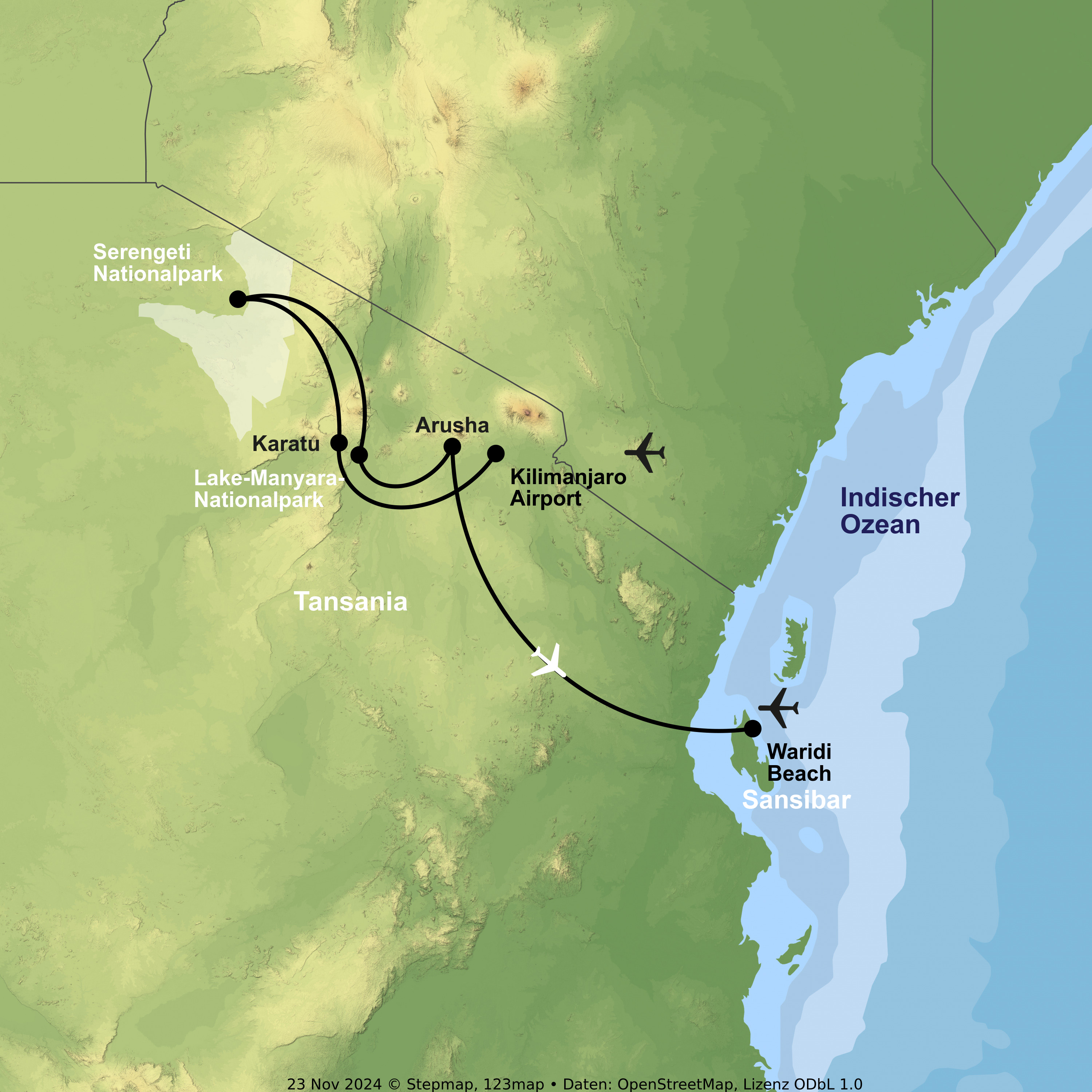 Von der Serengeti nach Sansibar