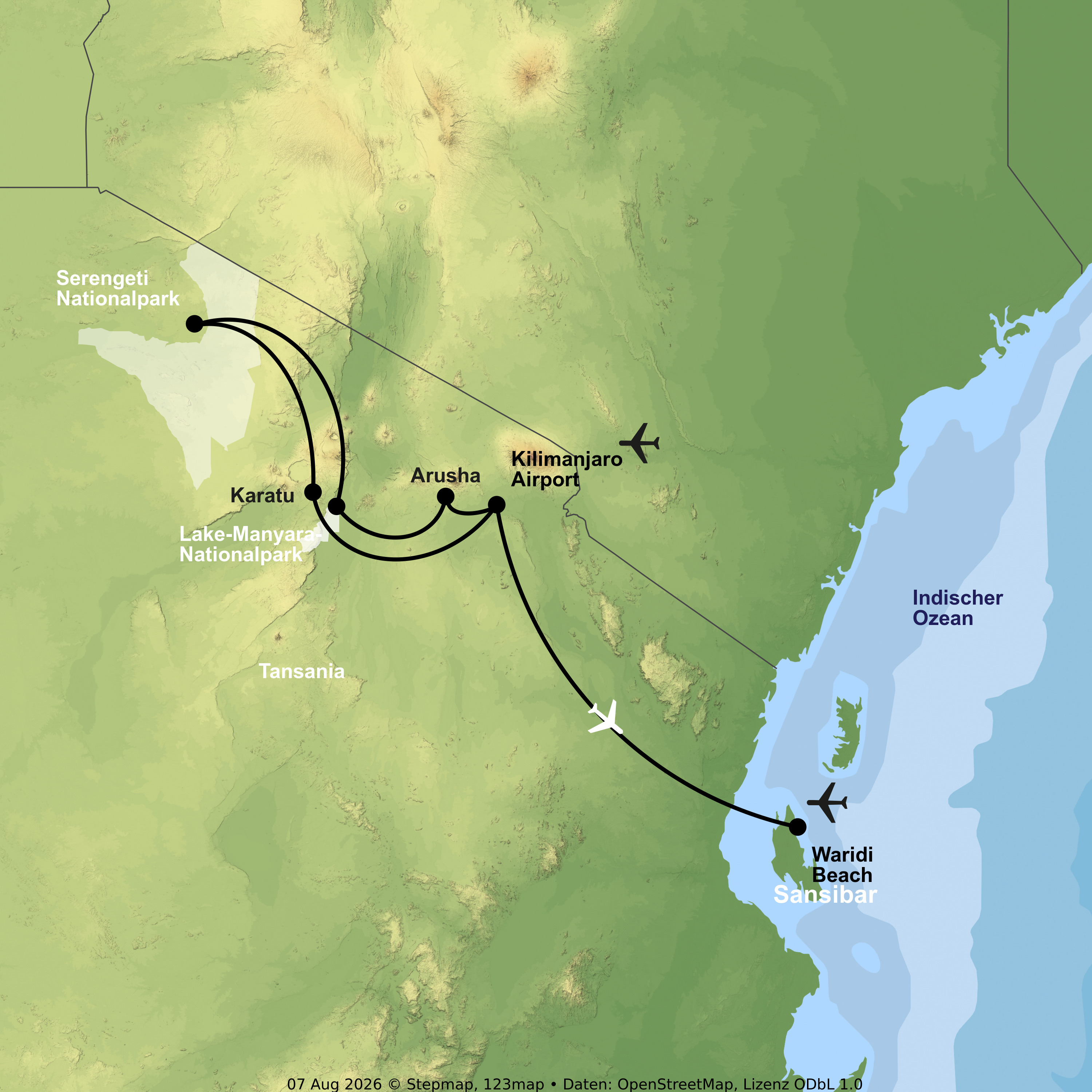 Von der Serengeti nach Sansibar