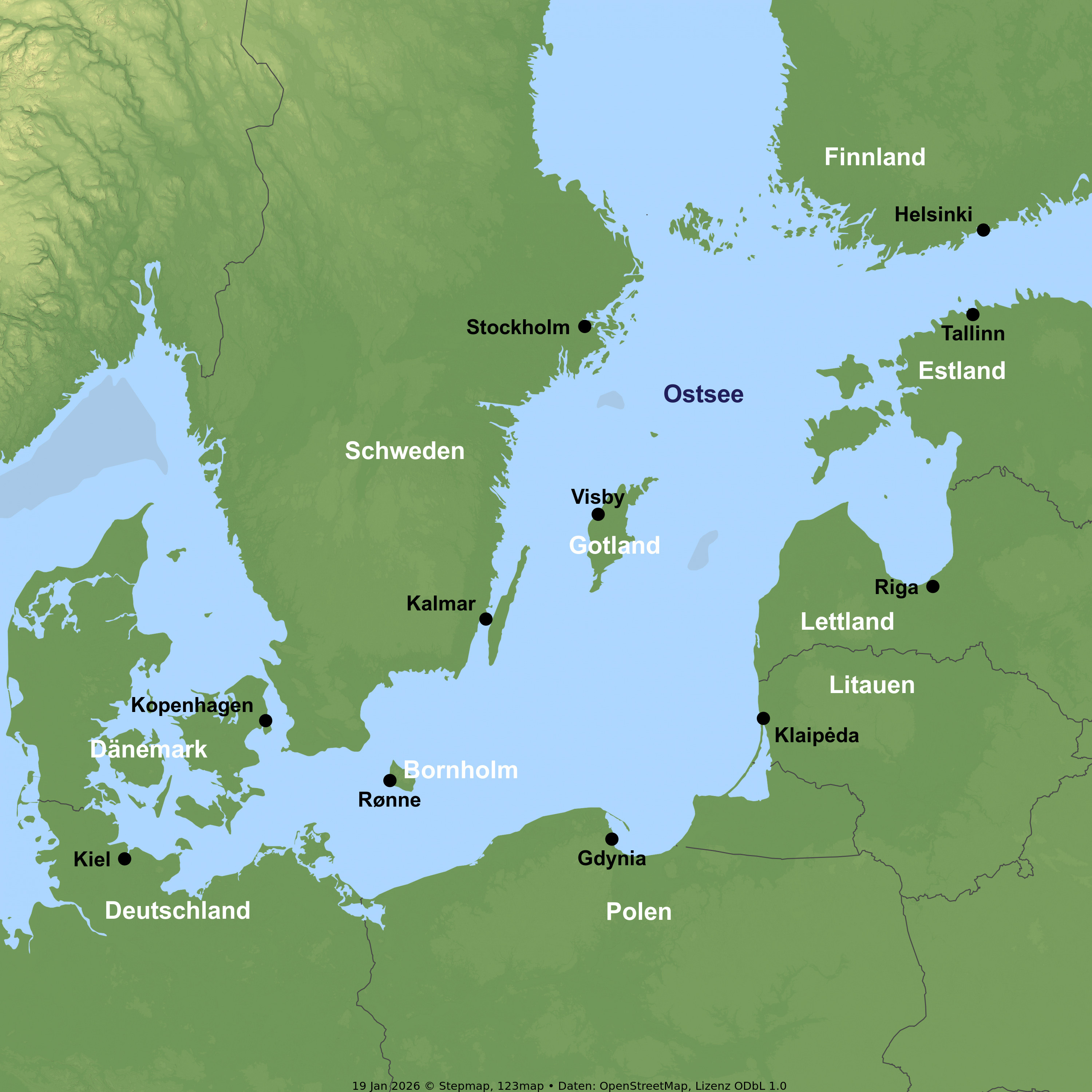 Kreuzfahrt mit der VASCO DA GAMA ab/an Kiel